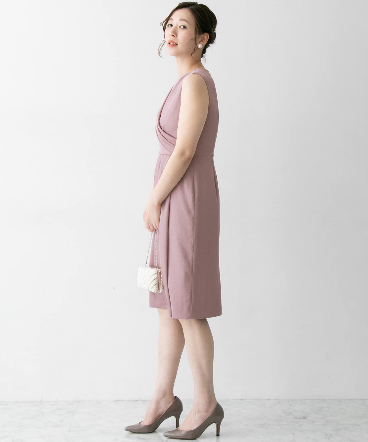 URBAN RESEARCH ROSSO「タックドレープドレス」|ワンピース|