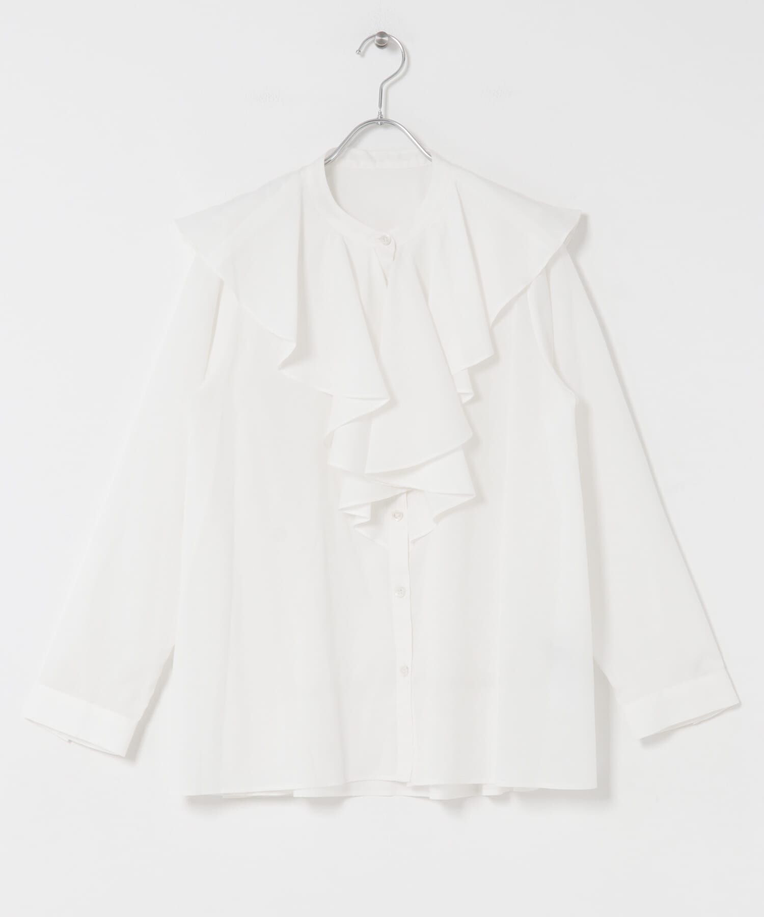 URBAN RESEARCH ROSSO「フリルカラーシャツブラウス」|シャツ・ブラウス|