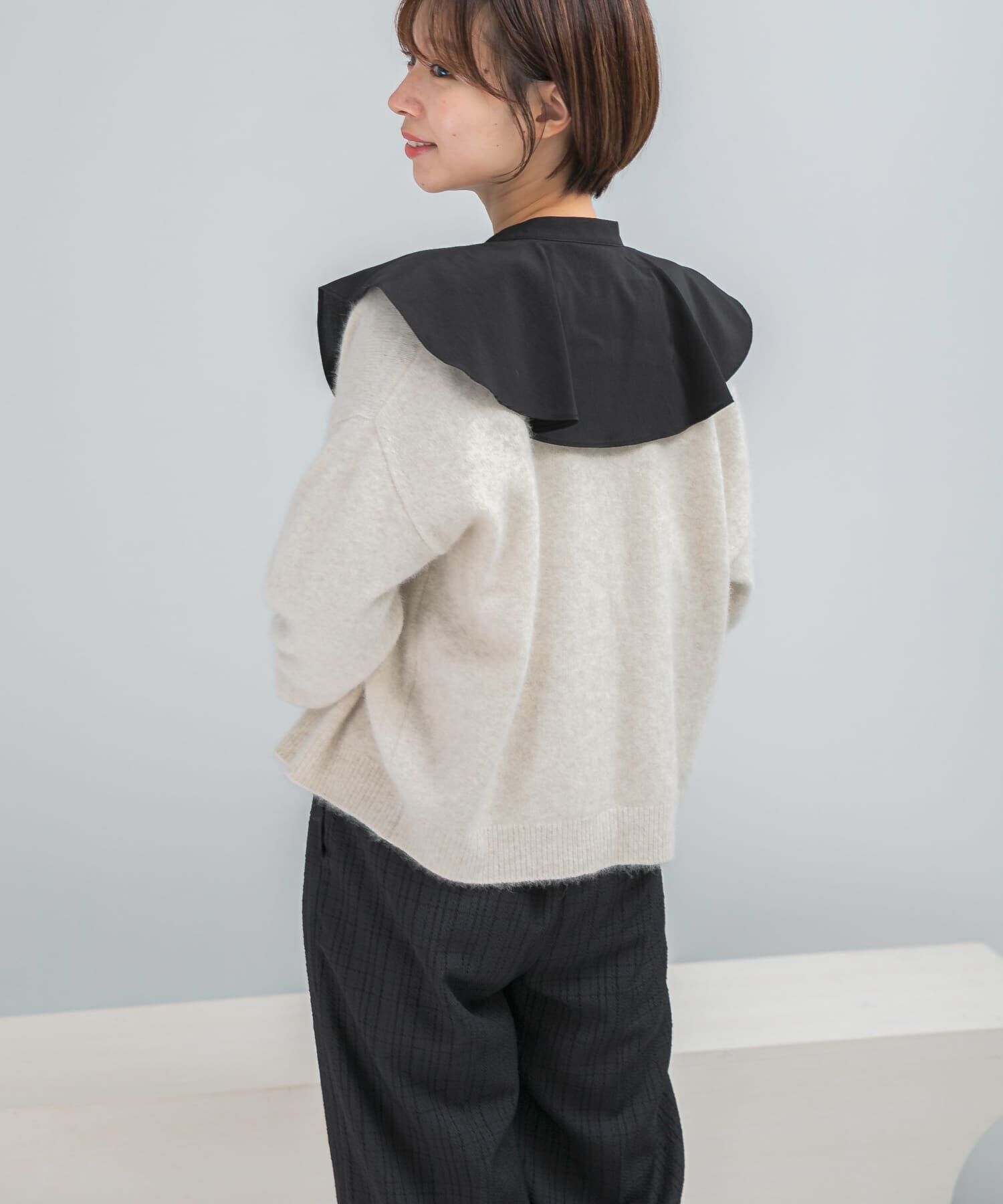 URBAN RESEARCH ROSSO「フリルカラーシャツブラウス」|シャツ・ブラウス|