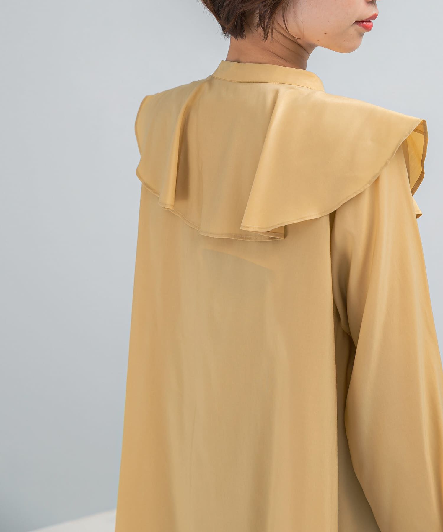 URBAN RESEARCH ROSSO「フリルカラーシャツブラウス」|シャツ・ブラウス|