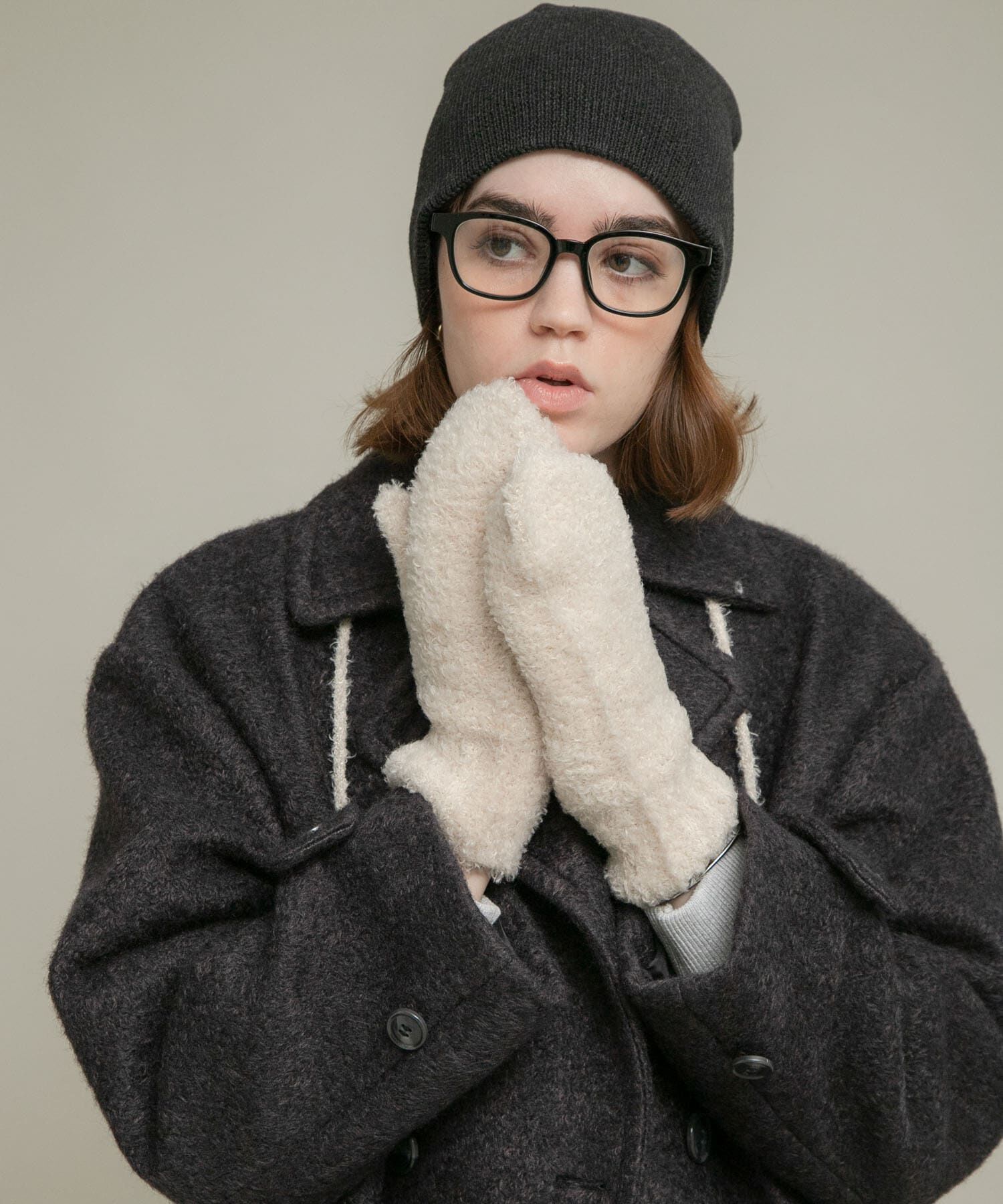 Sonny Label 「ラメブークレーニットミトン」|手袋|