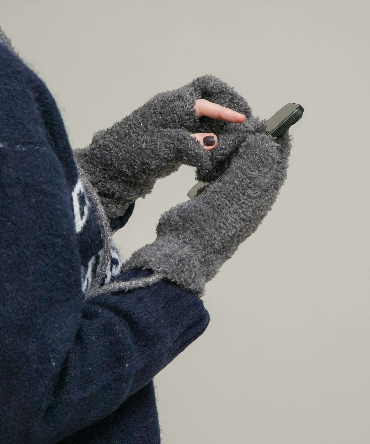 Sonny Label 「ラメブークレーニットミトン」|手袋|