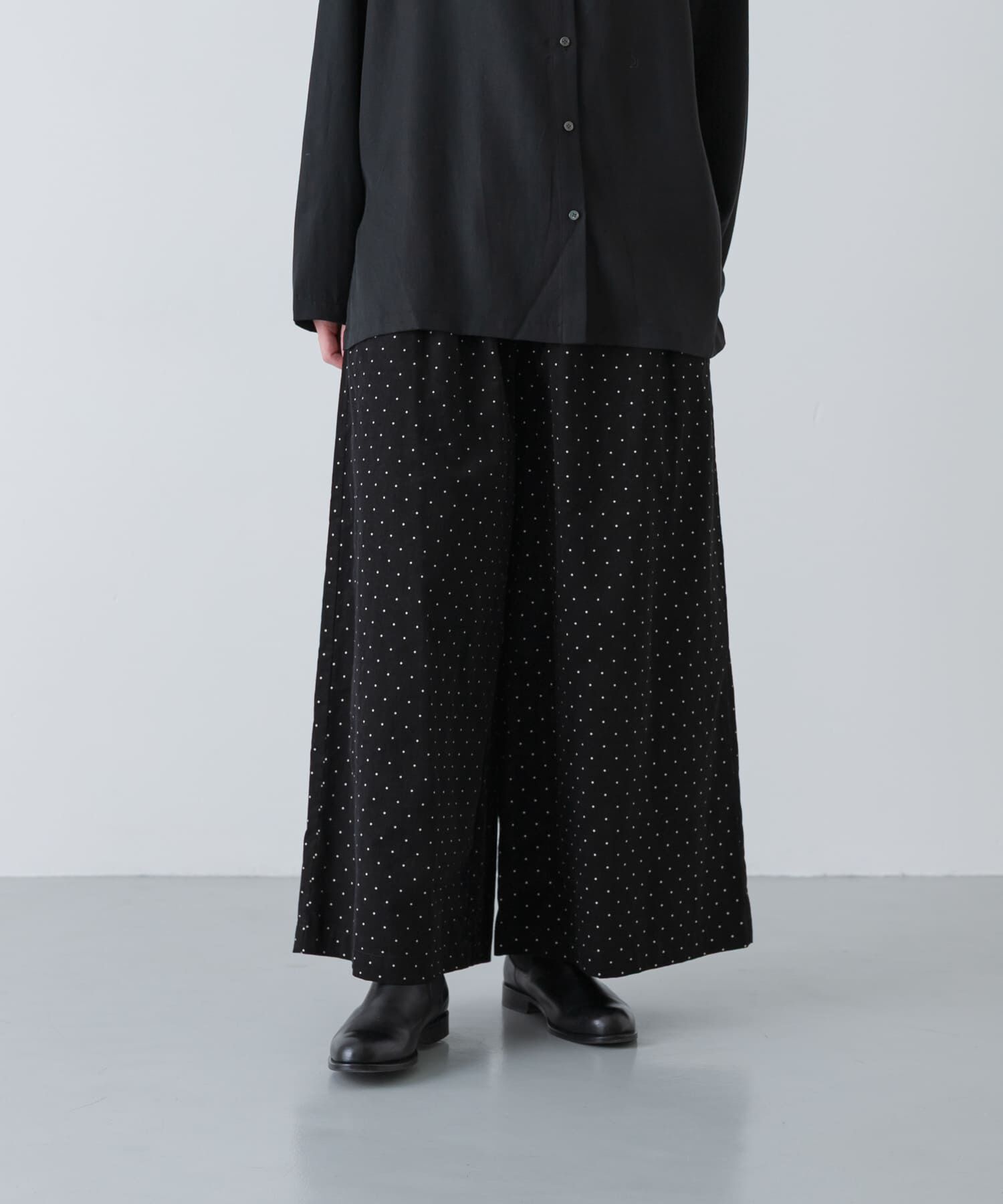 かぐれ「ドットコーデュロイワイドパンツ」|その他|