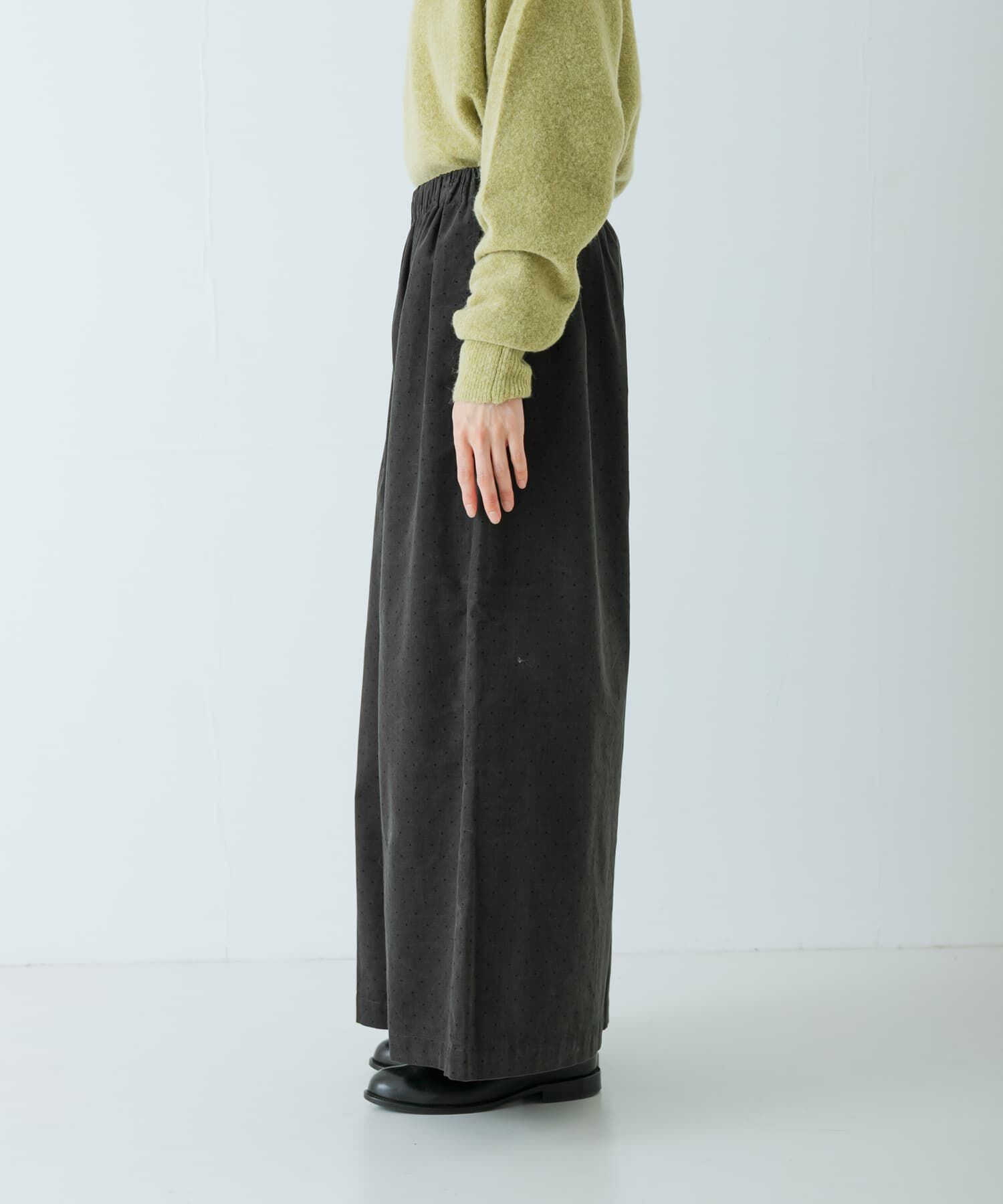 かぐれ「ドットコーデュロイワイドパンツ」|その他|