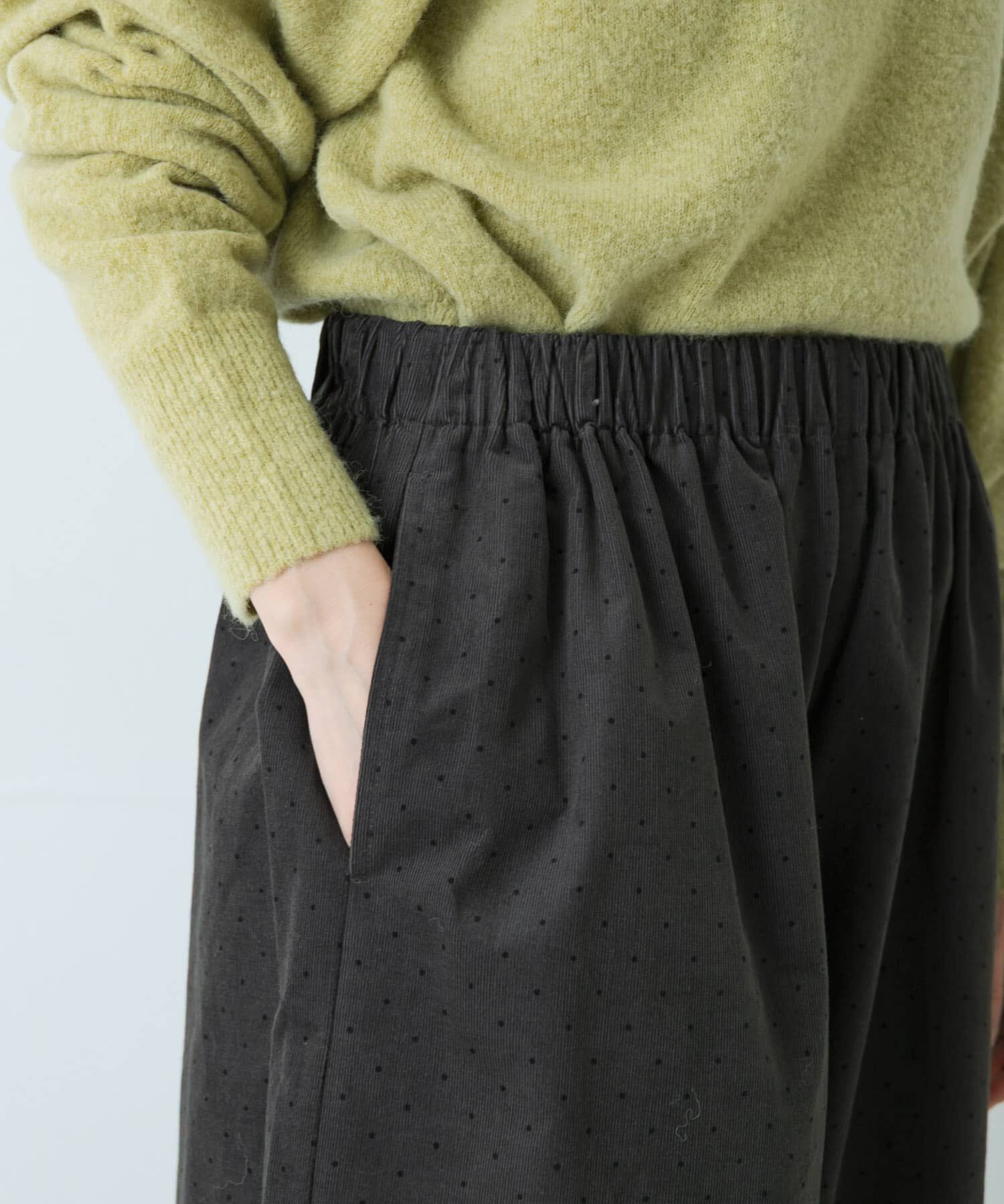 かぐれ「ドットコーデュロイワイドパンツ」|その他|