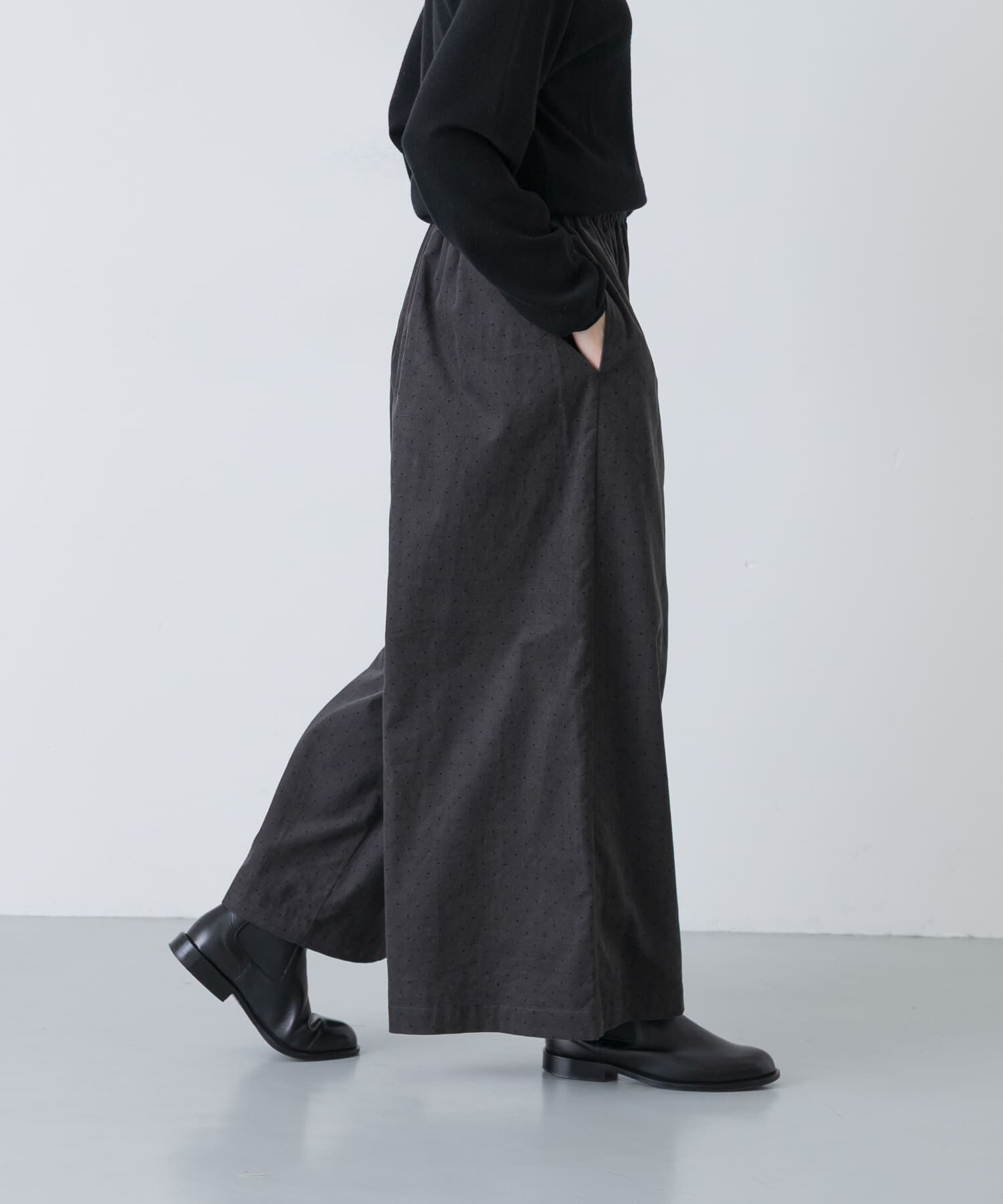 かぐれ「ドットコーデュロイワイドパンツ」|その他|