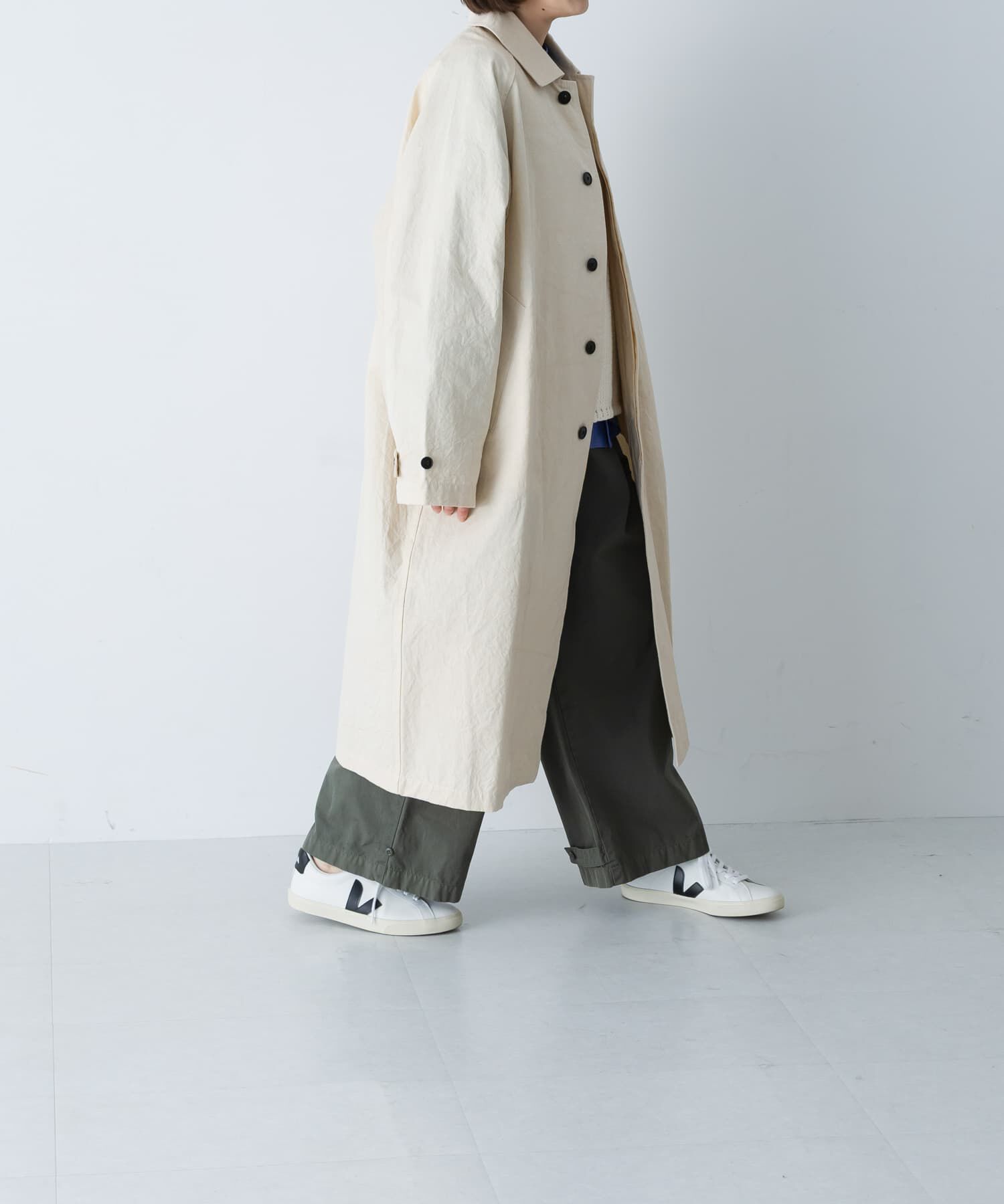 かぐれ「コットンバルコート」|ステンカラーコート|