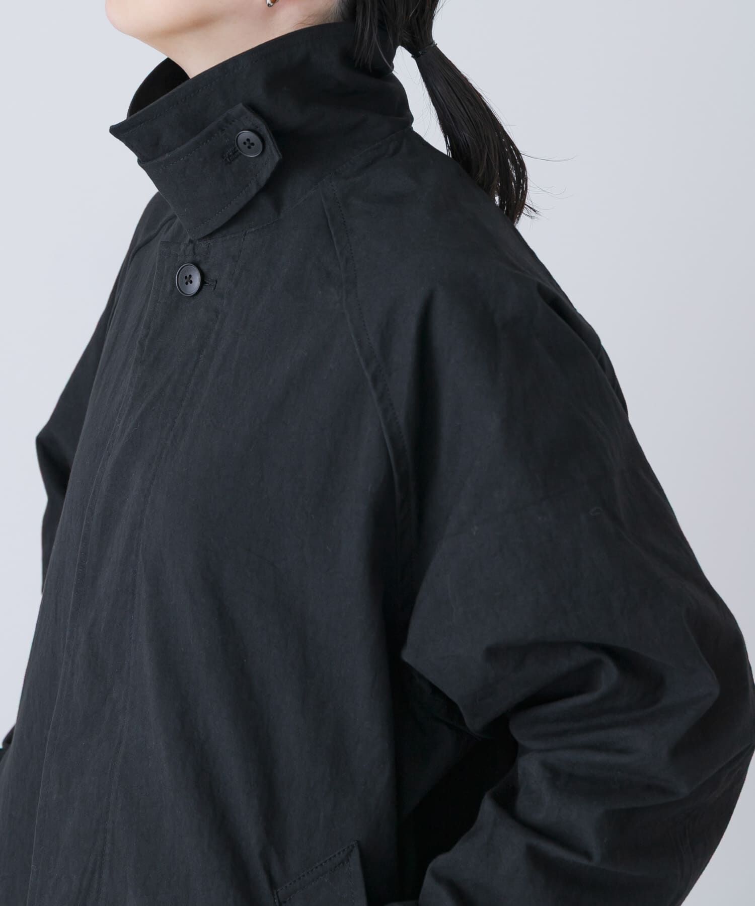 かぐれ「コットンバルコート」|ステンカラーコート|