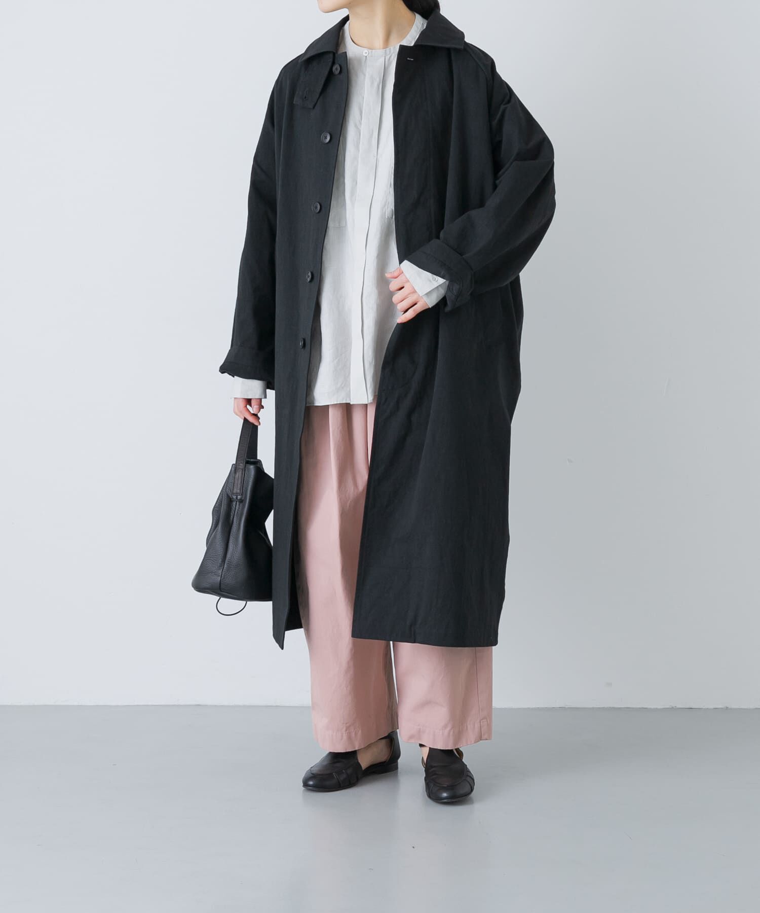 かぐれ「コットンバルコート」|ステンカラーコート|