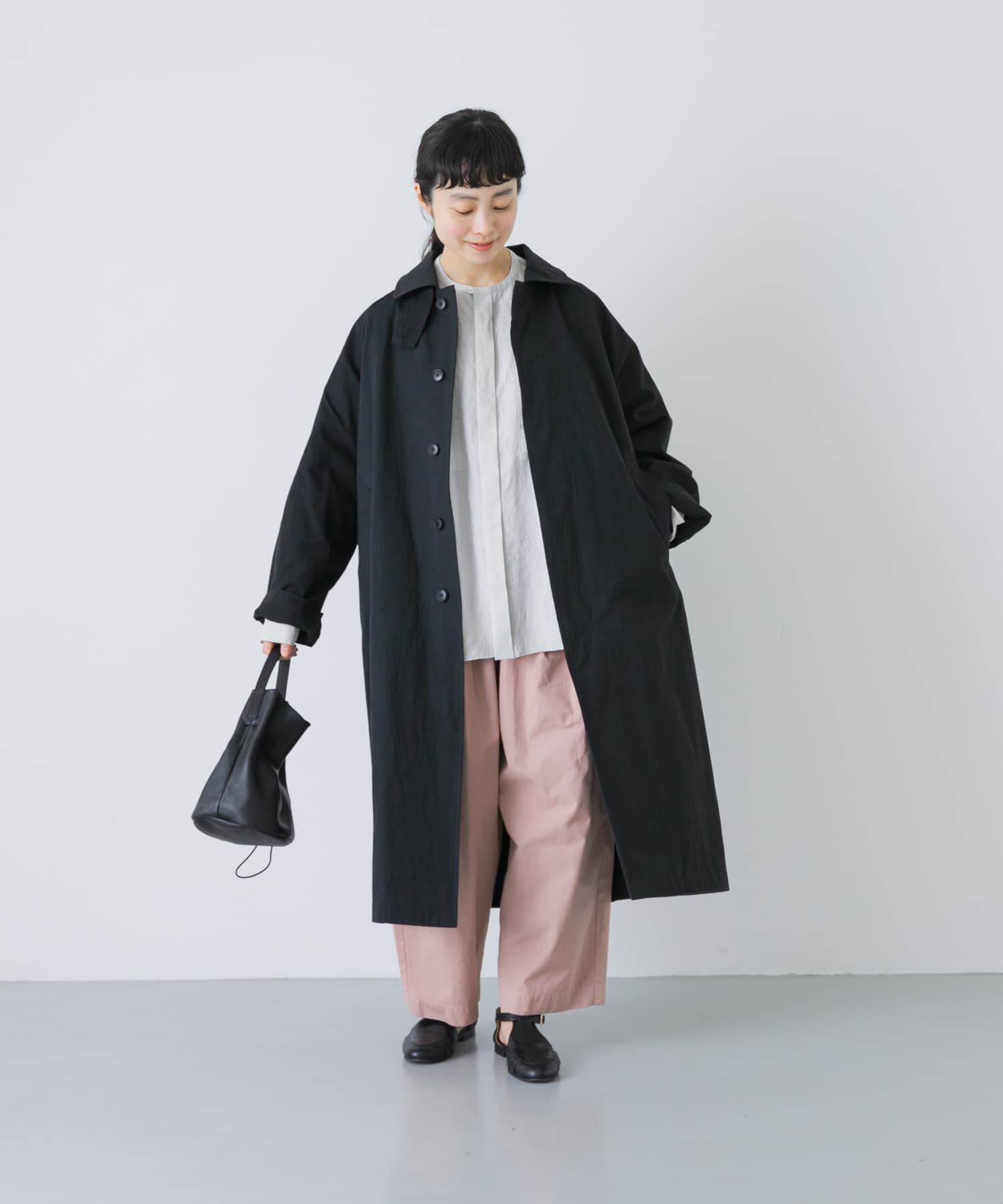かぐれ「コットンバルコート」|ステンカラーコート|