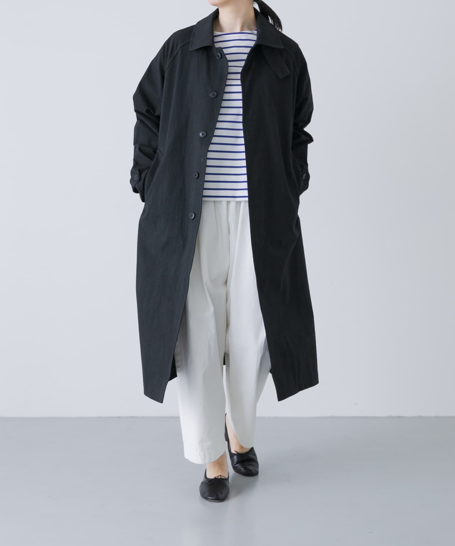 かぐれ「コットンバルコート」|ステンカラーコート|