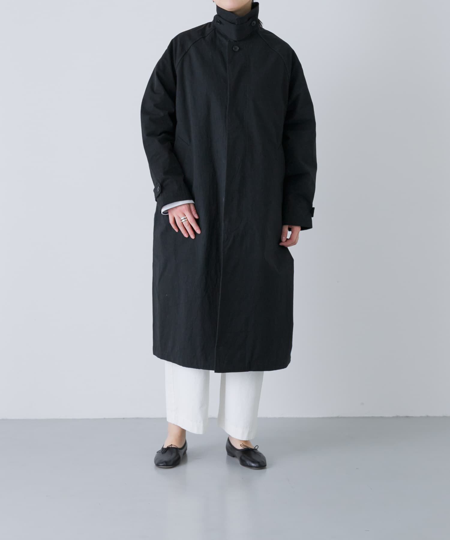 かぐれ「コットンバルコート」|ステンカラーコート|