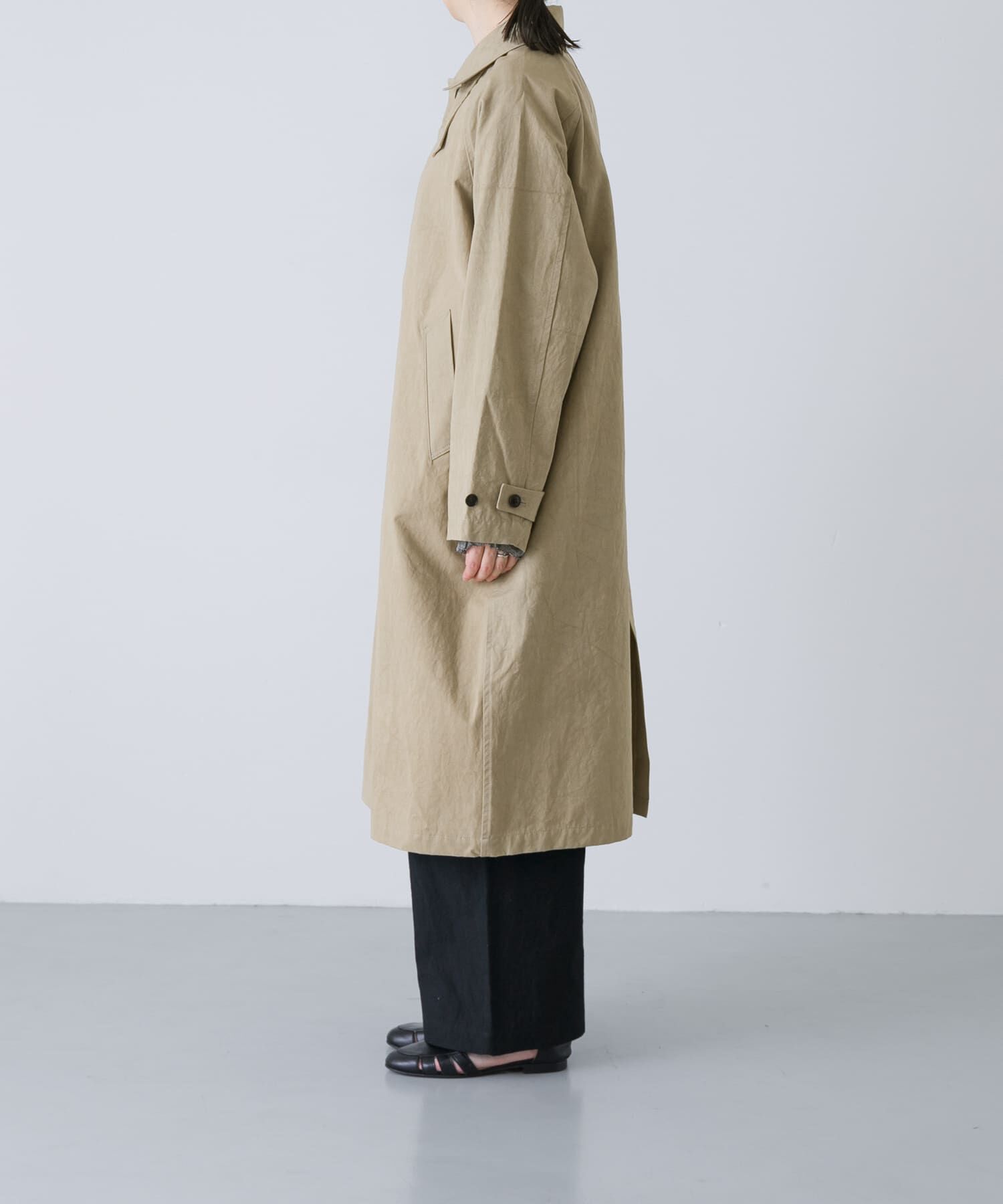 かぐれ「コットンバルコート」|ステンカラーコート|