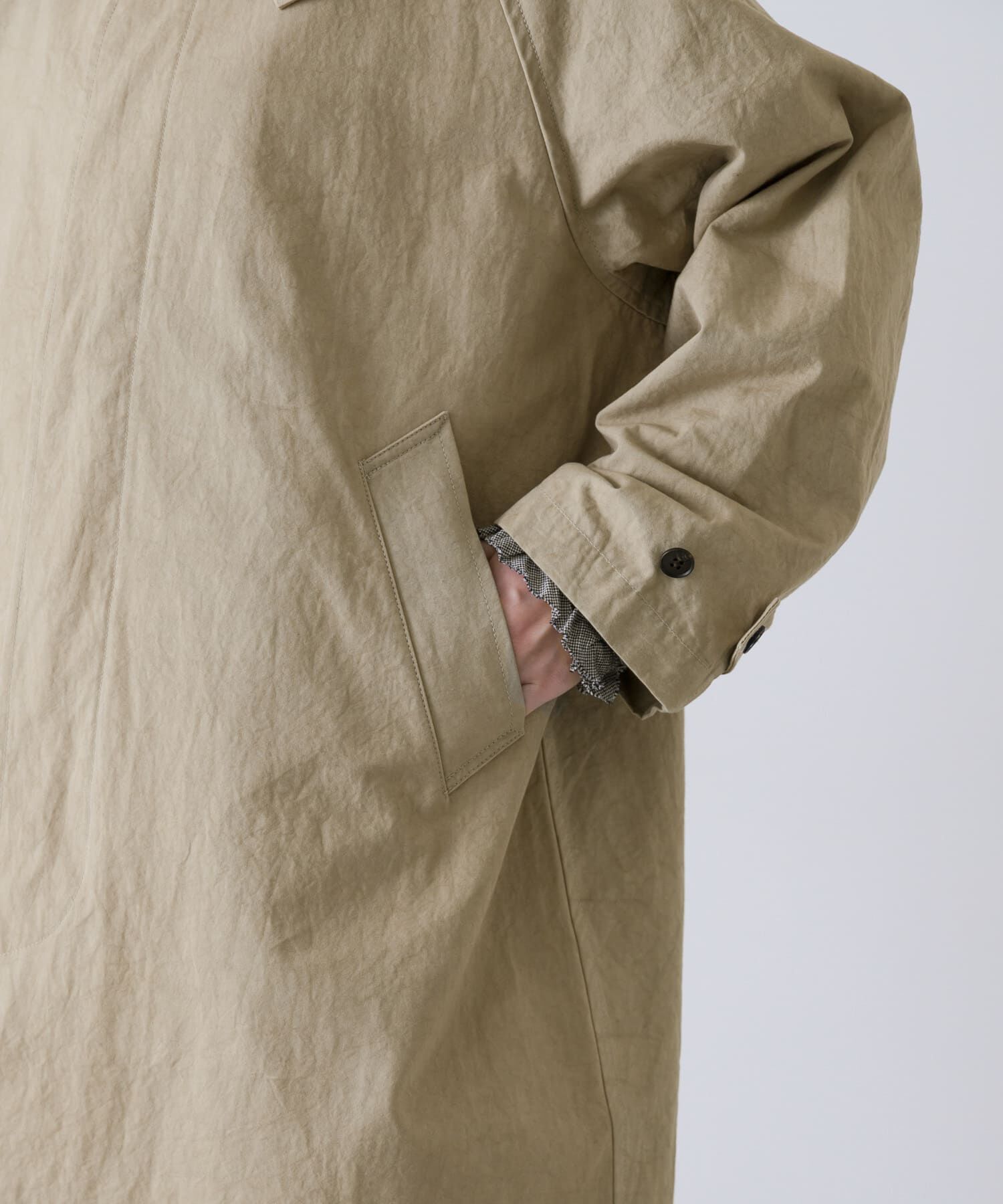 かぐれ「コットンバルコート」|ステンカラーコート|