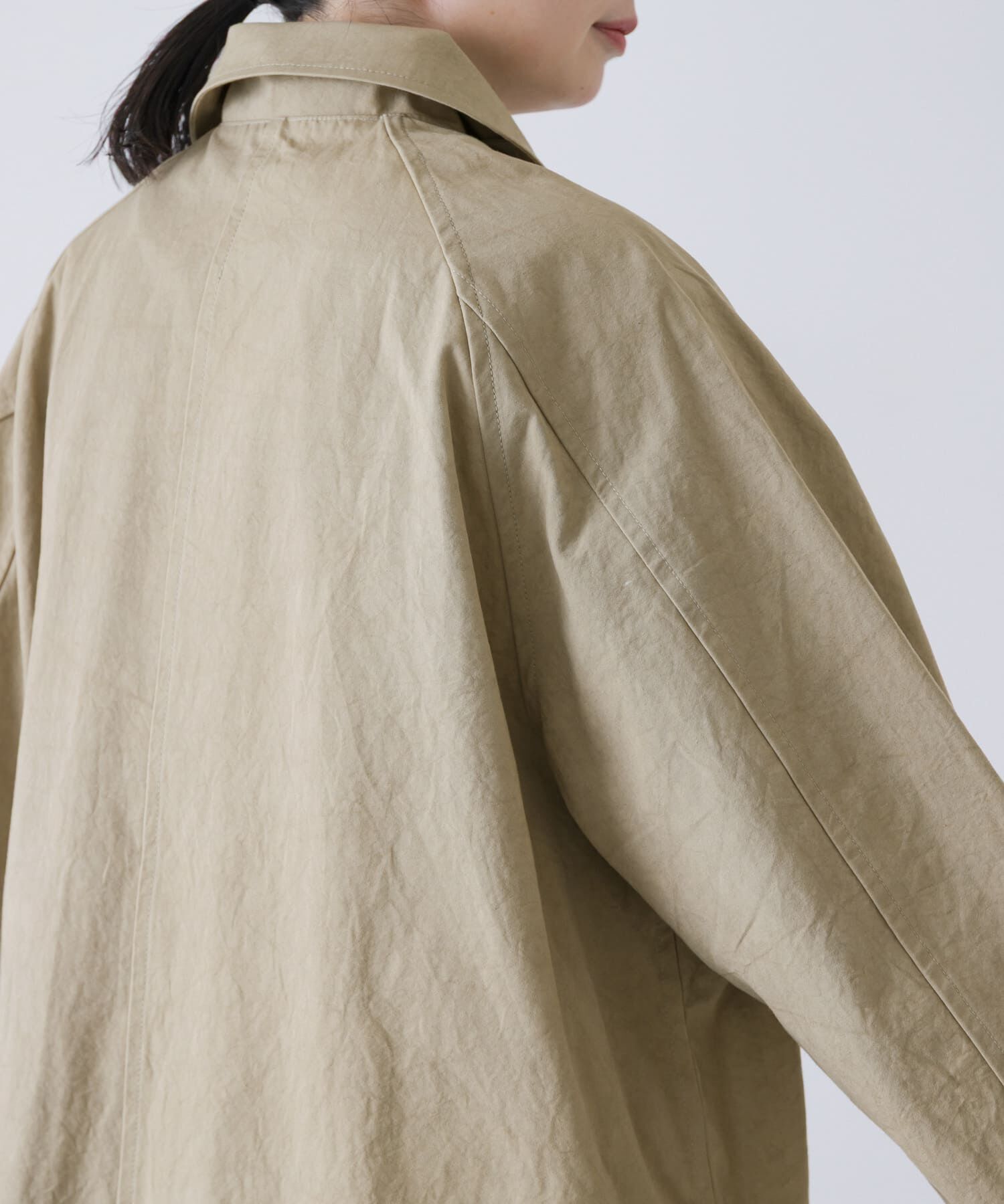 かぐれ「コットンバルコート」|ステンカラーコート|