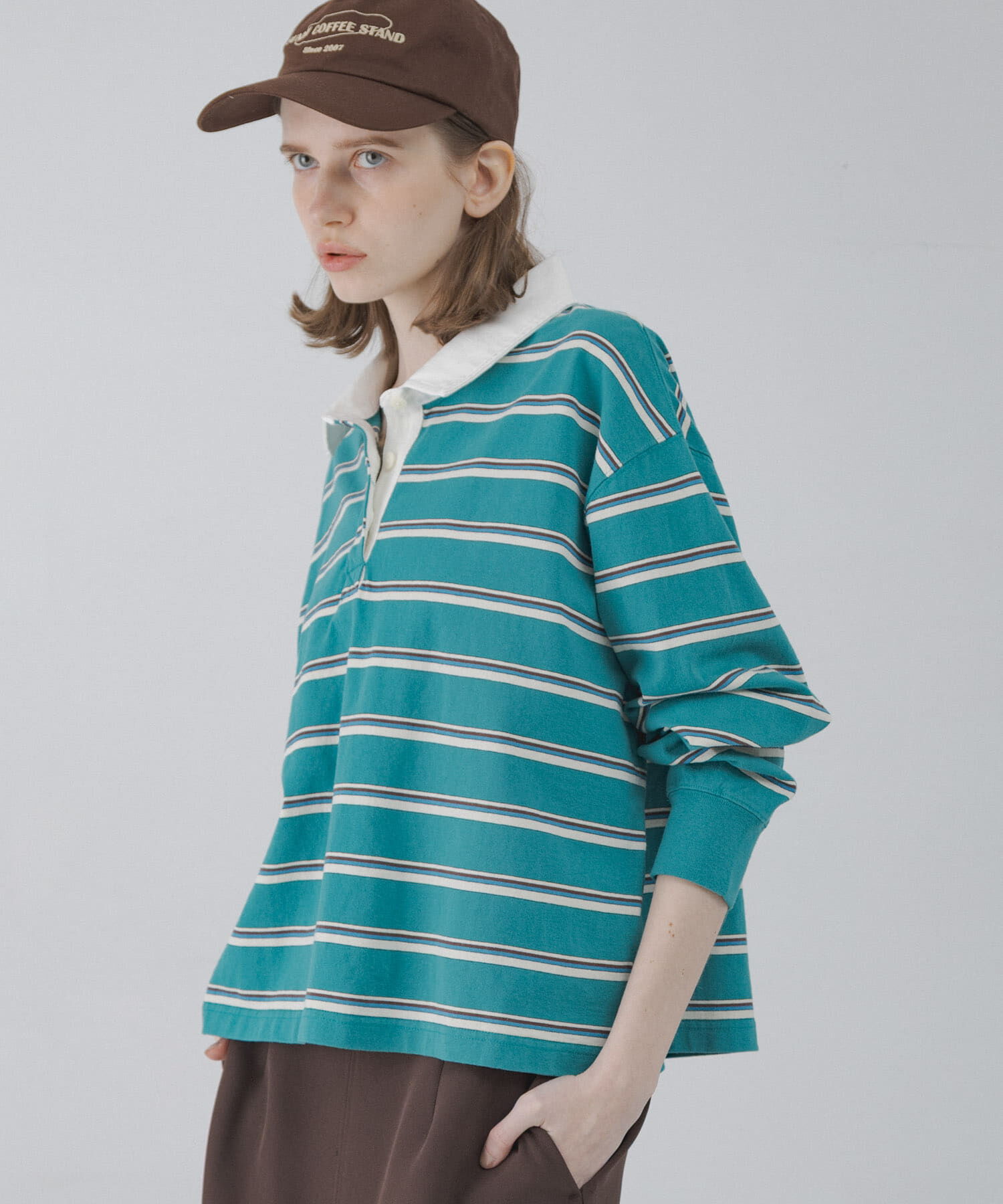 Sonny Label 「マルチボーダーラガーシャツ」|Tシャツ・カットソー|