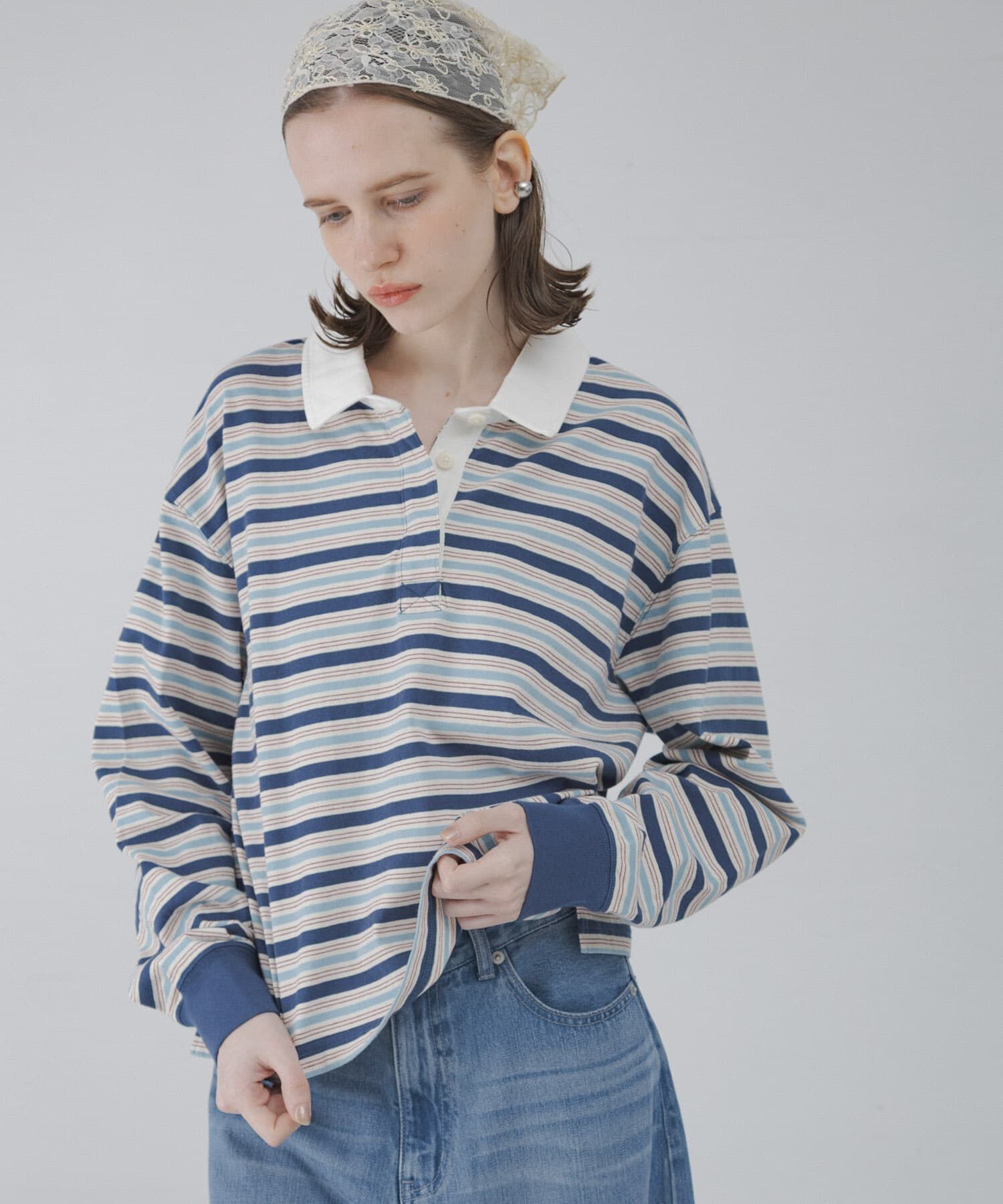 Sonny Label 「マルチボーダーラガーシャツ」|Tシャツ・カットソー|