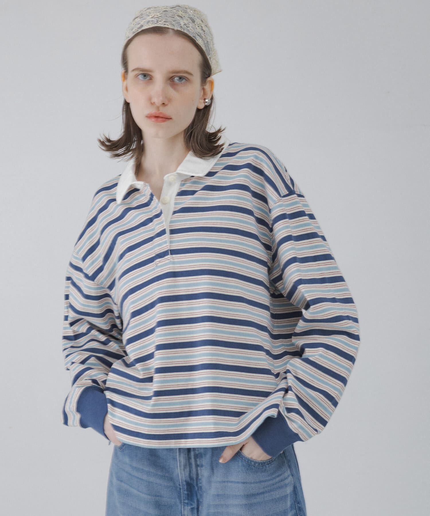 Sonny Label 「マルチボーダーラガーシャツ」|Tシャツ・カットソー|