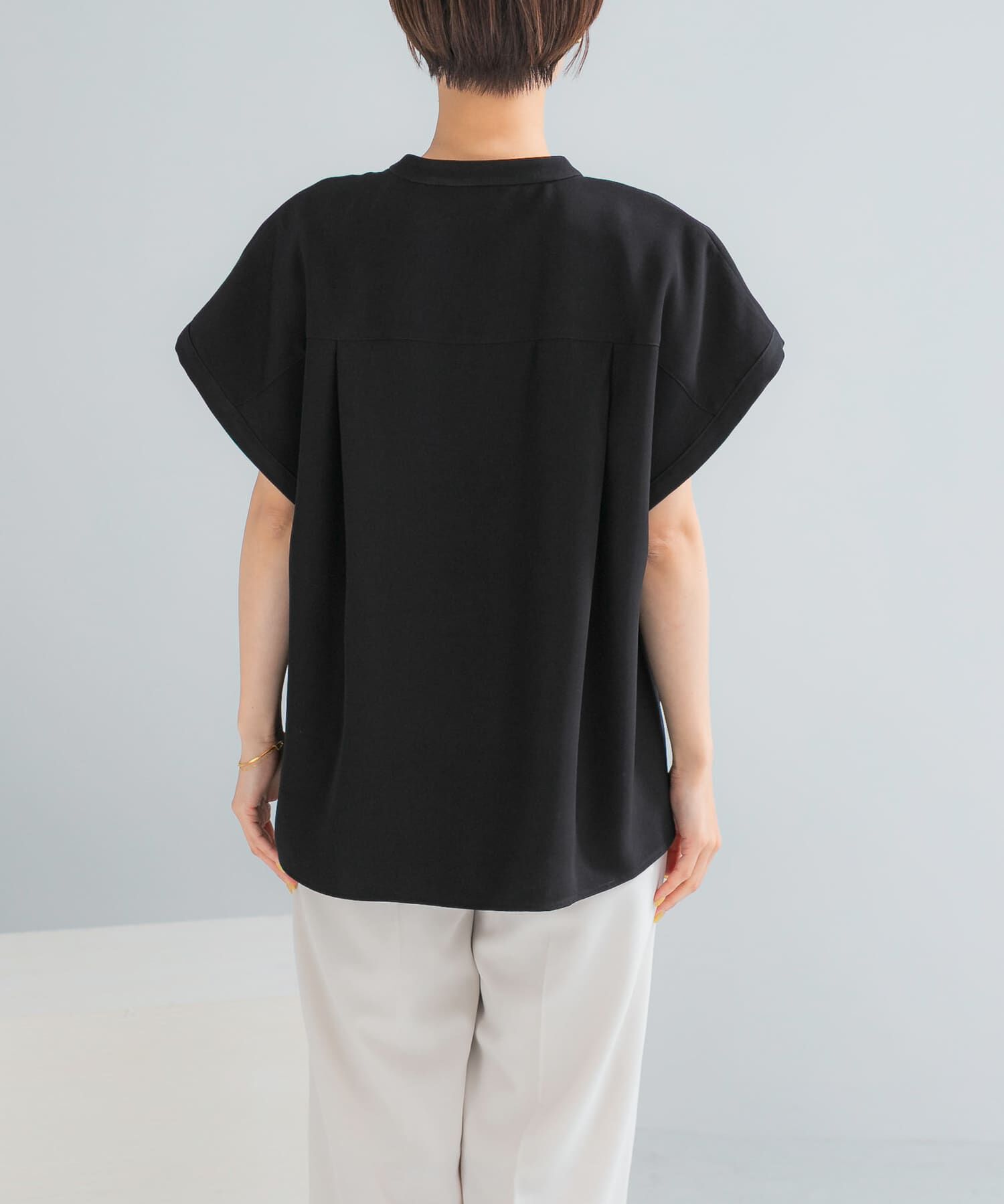 URBAN RESEARCH ROSSO「『セットアップ対応』 UVカット/接触冷感 バンドカラー プルオーバー」|シャツ・ブラウス|