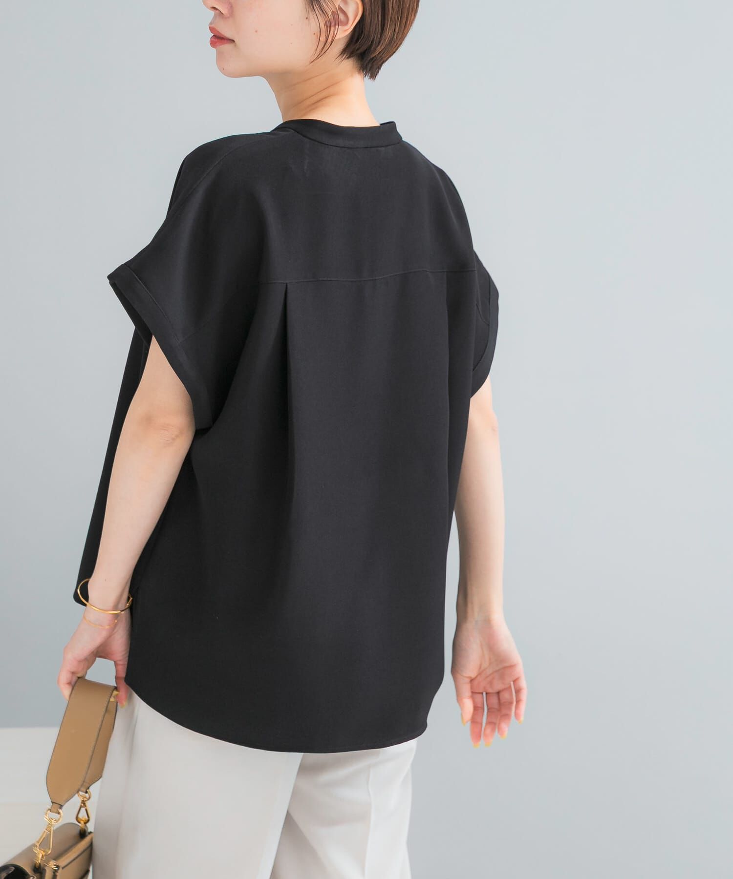 URBAN RESEARCH ROSSO「『セットアップ対応』 UVカット/接触冷感 バンドカラー プルオーバー」|シャツ・ブラウス|