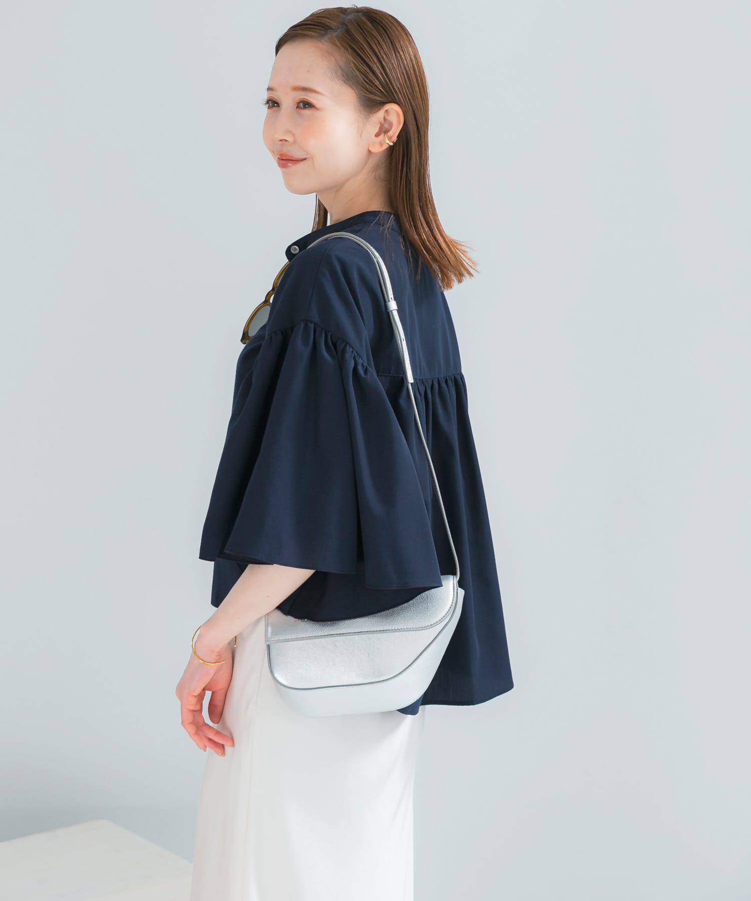 URBAN RESEARCH ROSSO「UVカットウォッシャブルリネン混ブラウス」|シャツ・ブラウス|