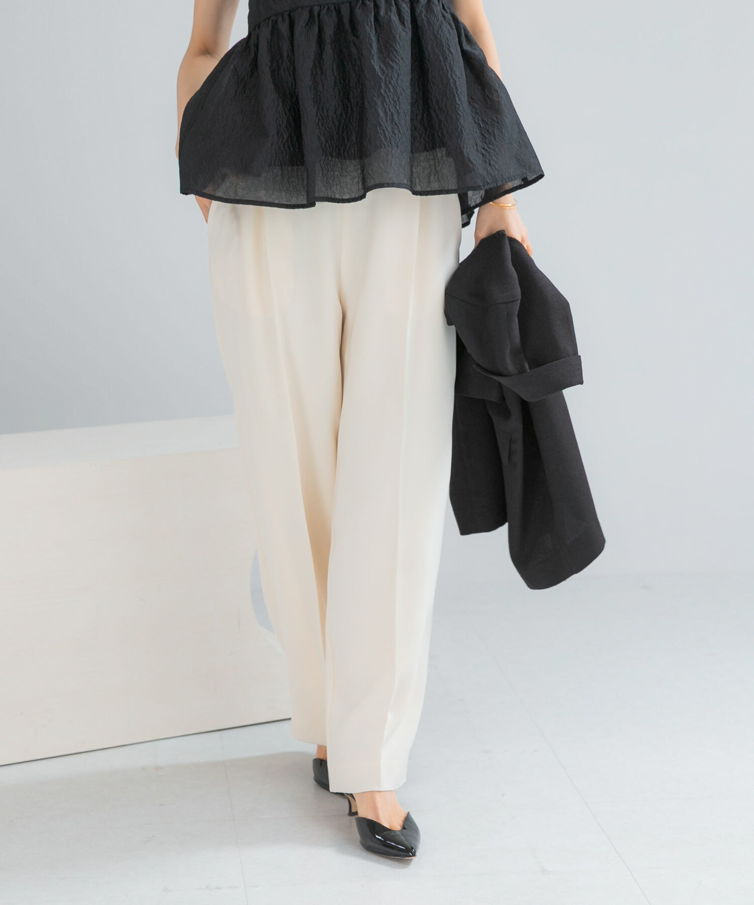 URBAN RESEARCH ROSSO「『セットアップ対応』 UVカット/接触冷感 イージーパンツ」|その他|オフホワイト