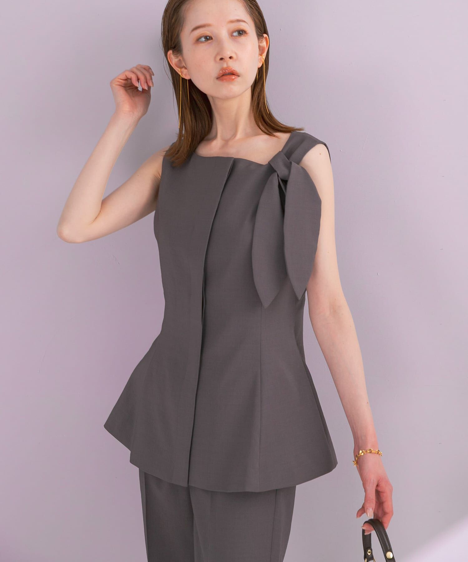 URBAN RESEARCH ROSSO「リボンデザイン2WAYジレセットアップ」|その他|