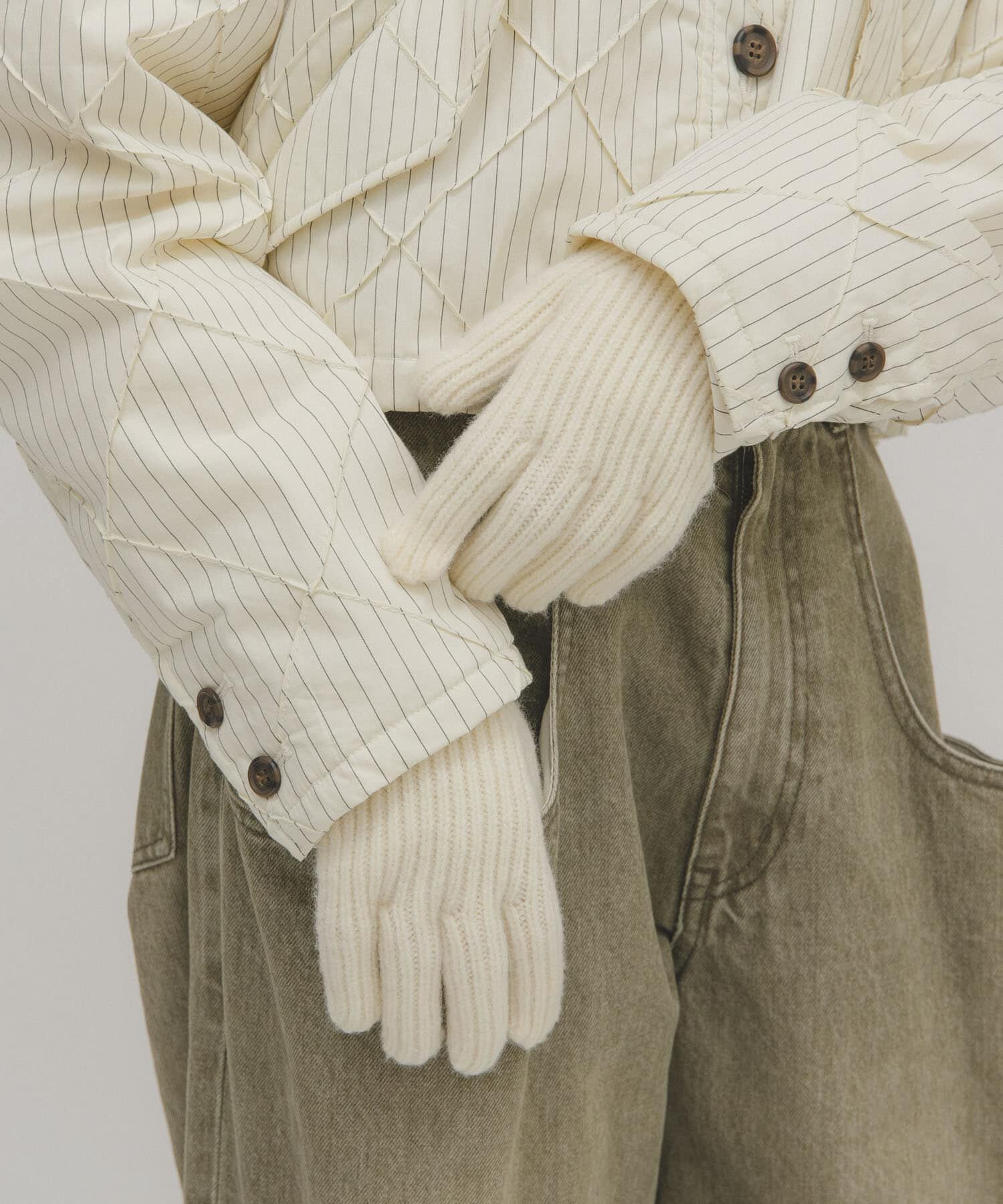  「リブニットグローブ」|手袋|