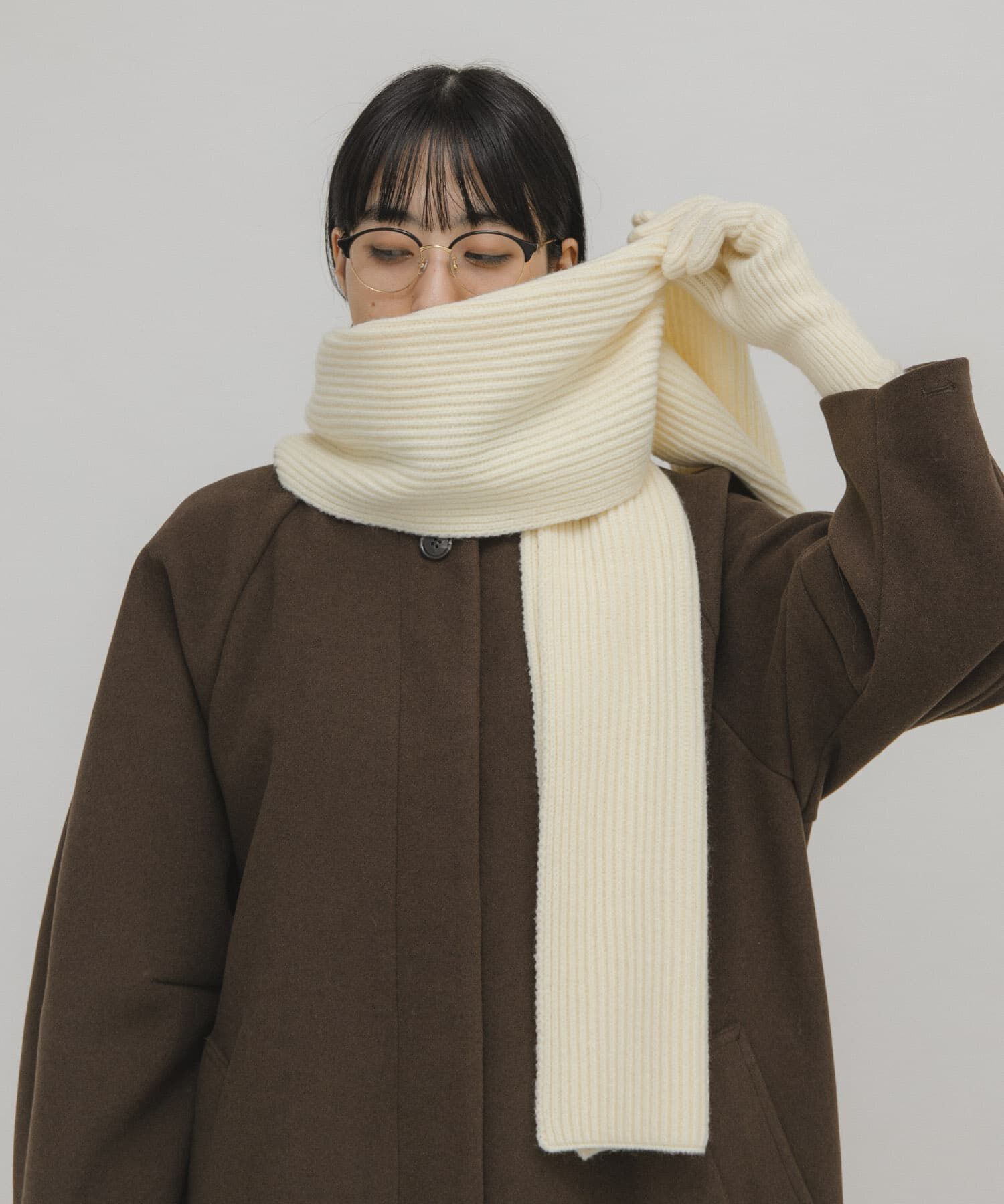  「リブニットグローブ」|手袋|