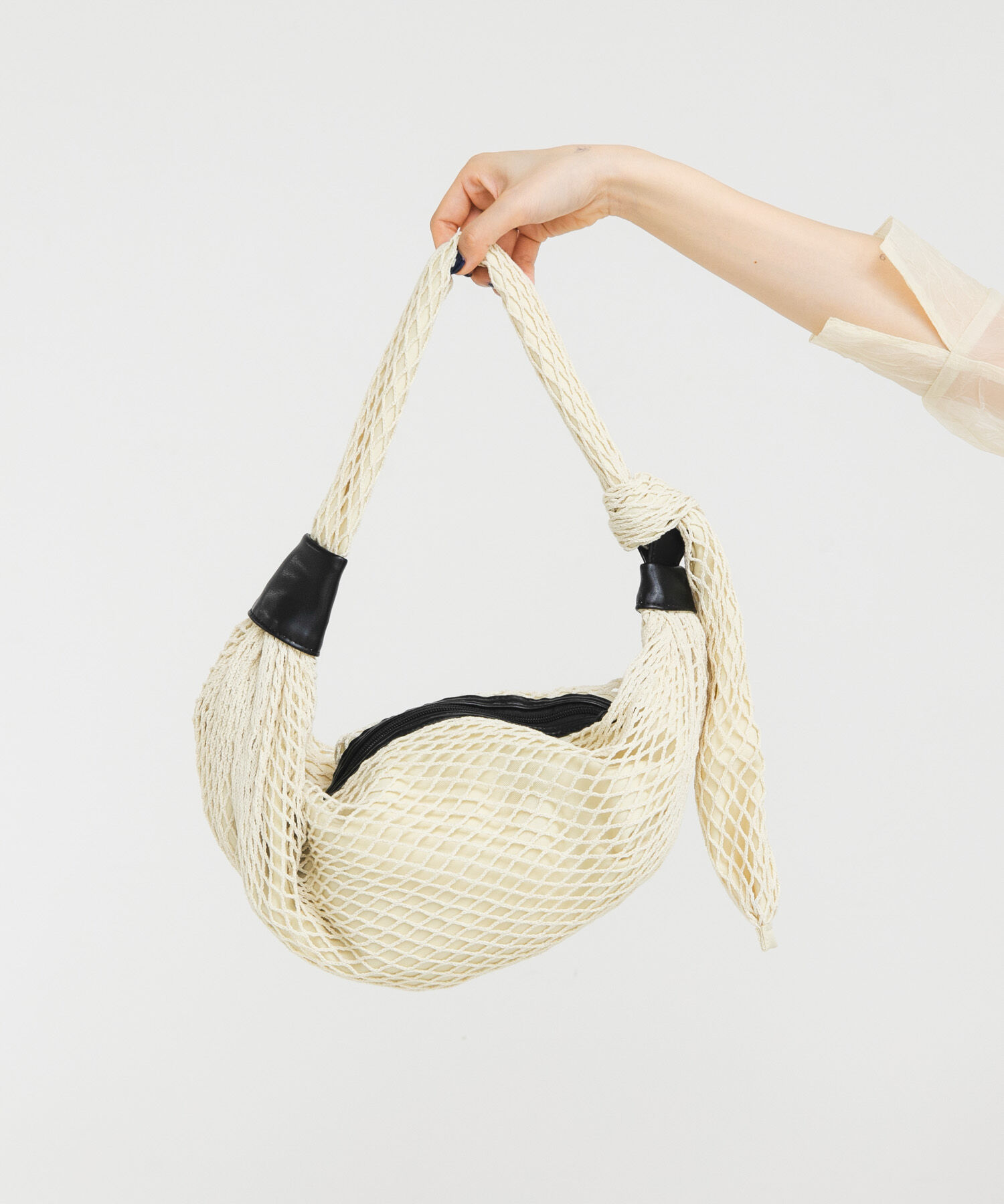  「メッシュショルダーBAG」|ショルダー・メッセンジャー|アイボリー