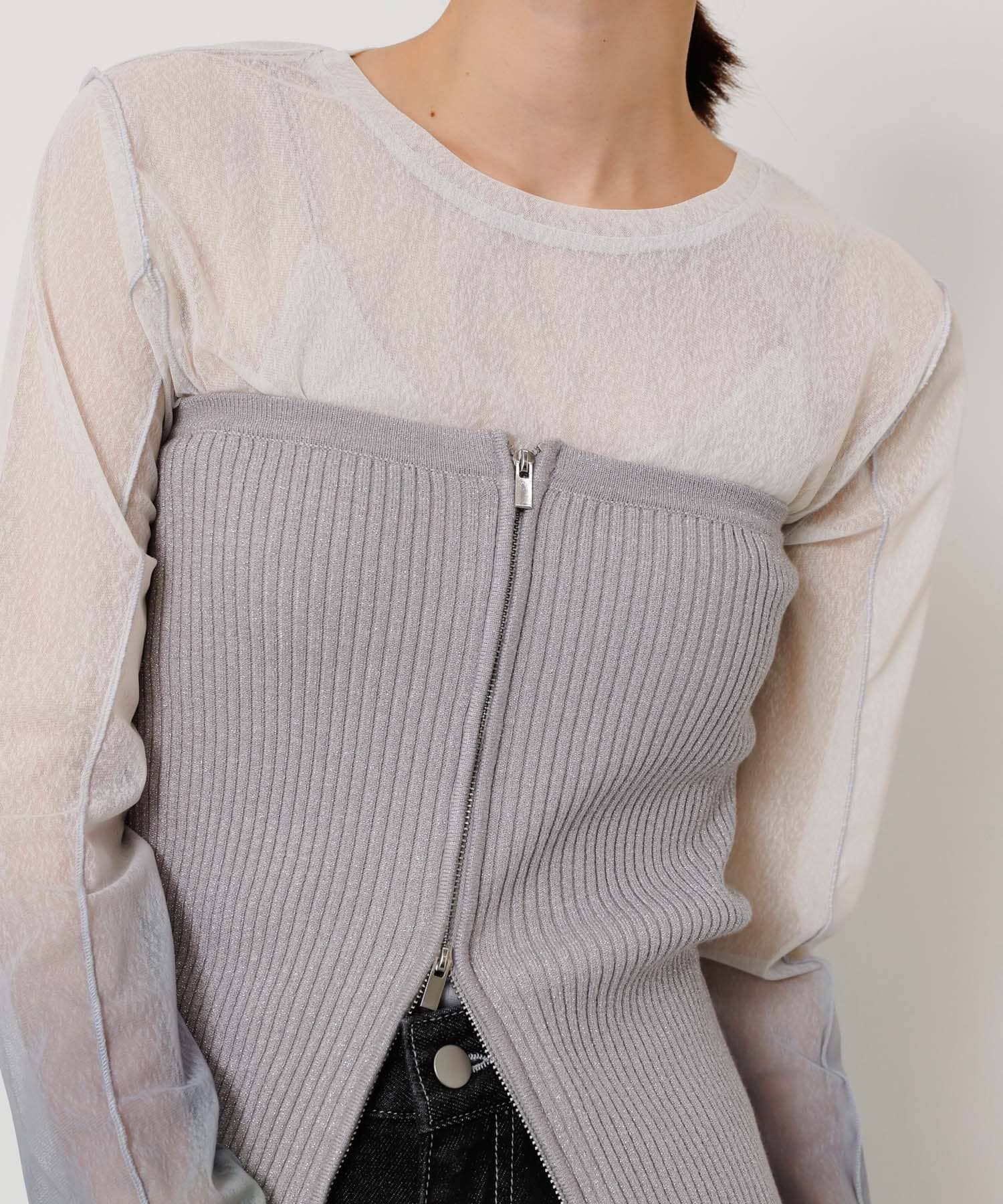 SENSE OF PLACE by URBAN RESEARCH「ラメジップニットビスチェ」|その他|