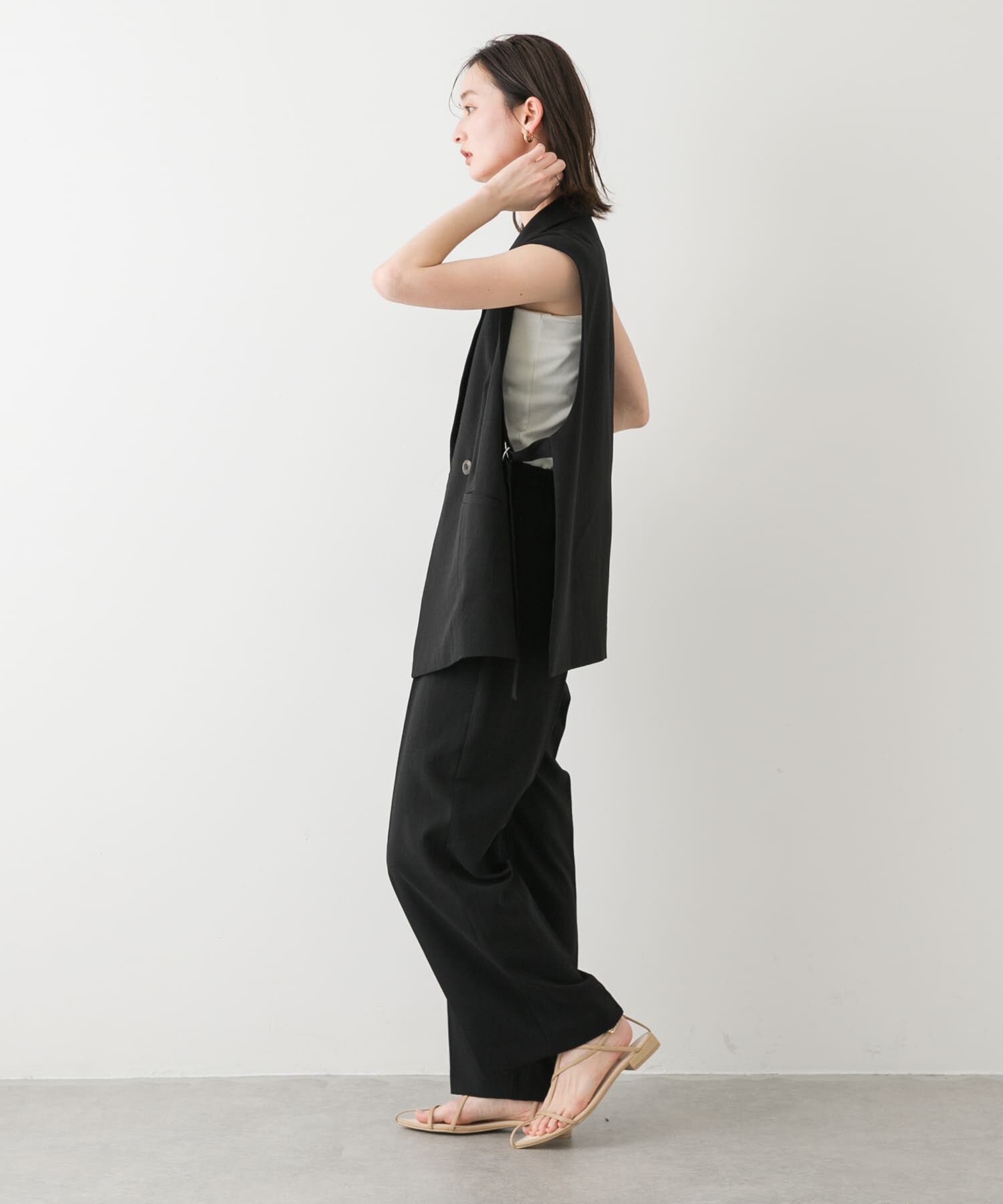 SENSE OF PLACE by URBAN RESEARCH「『UR TECH DRYLUXE』リネンライクワイドパンツ」|その他|