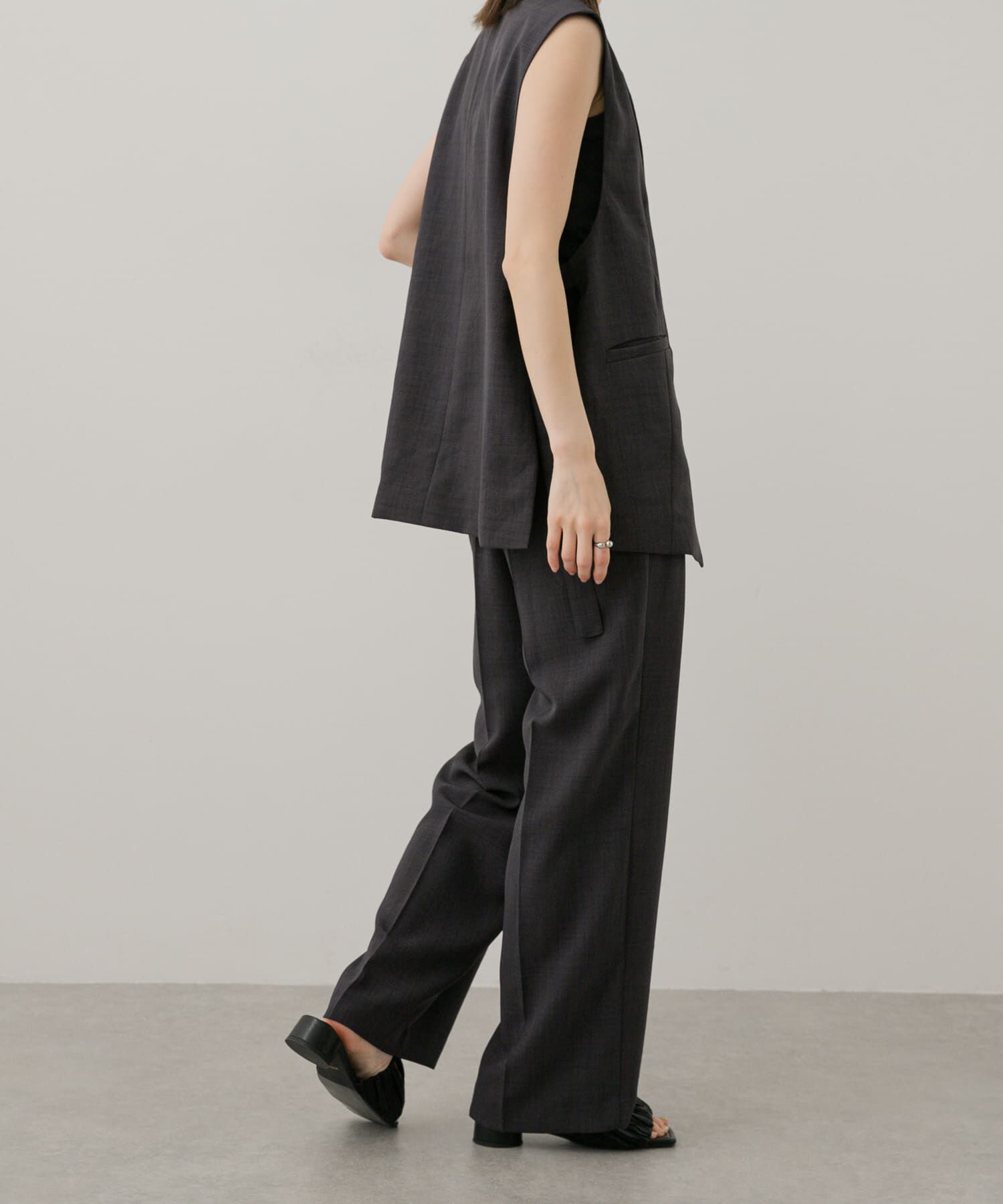 SENSE OF PLACE by URBAN RESEARCH「『UR TECH DRYLUXE』リネンライクワイドパンツ」|その他|