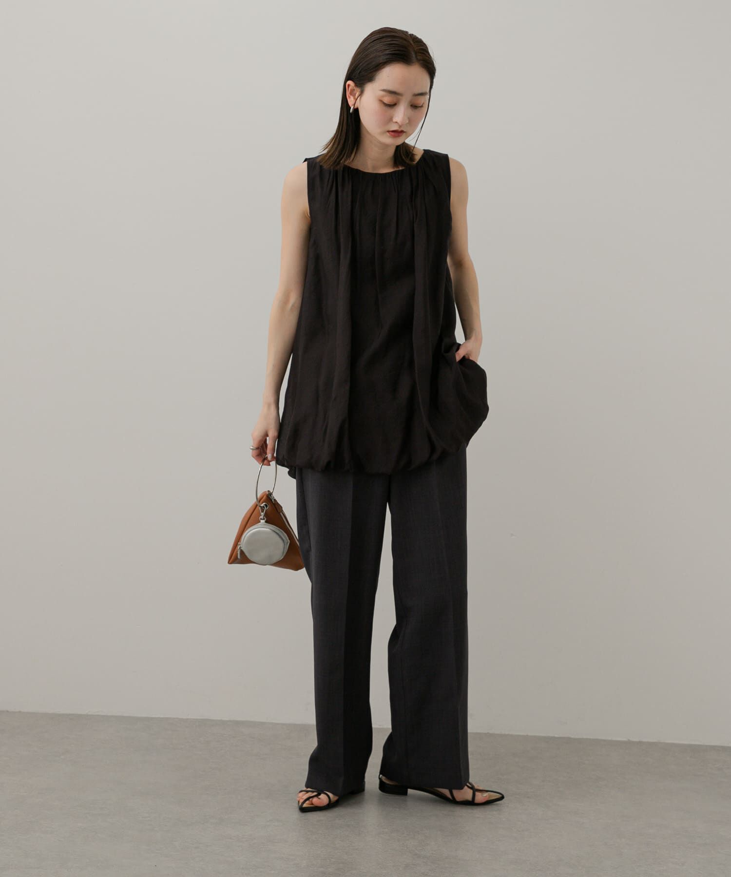 SENSE OF PLACE by URBAN RESEARCH「『UR TECH DRYLUXE』リネンライクワイドパンツ」|その他|