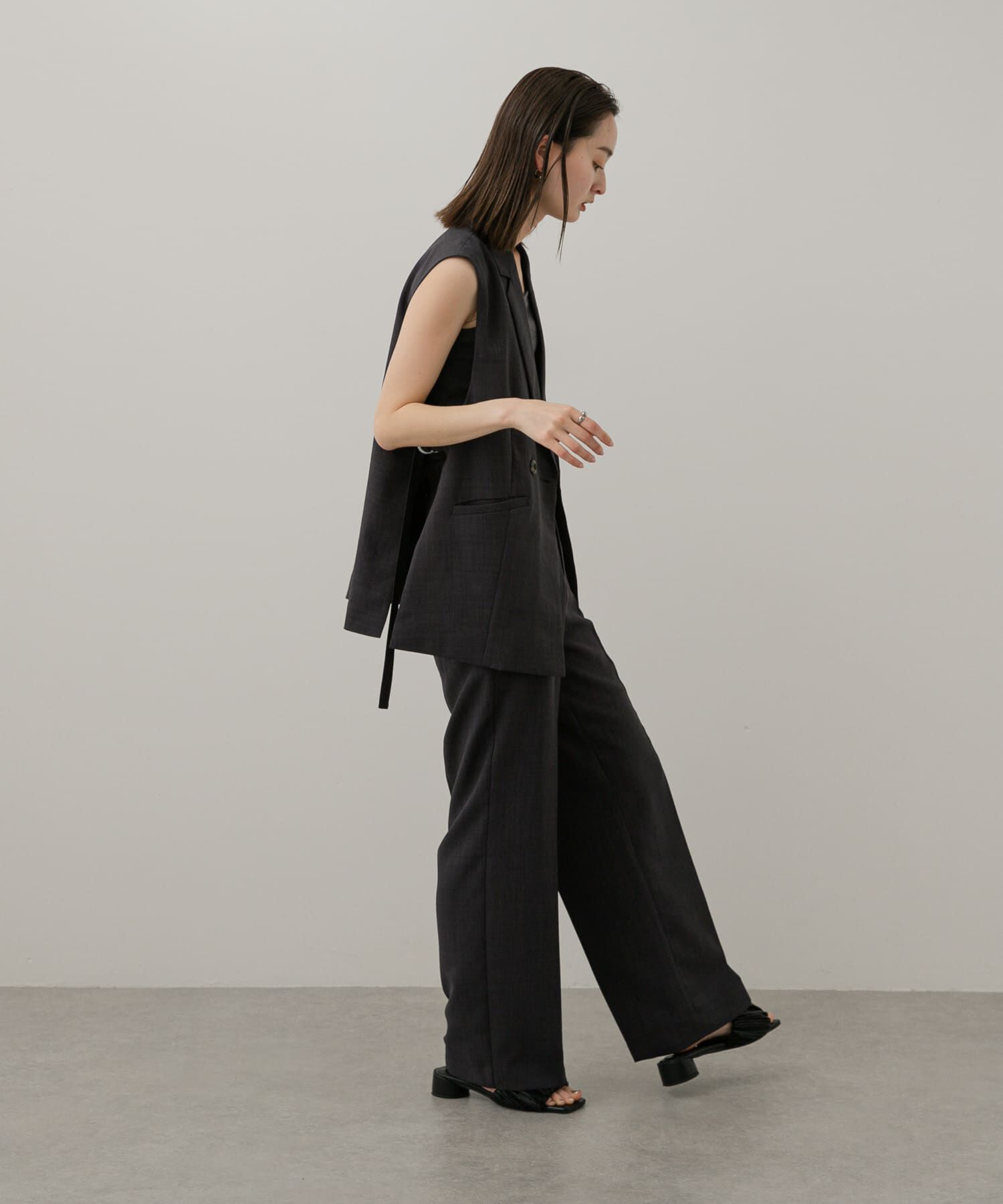SENSE OF PLACE by URBAN RESEARCH「『UR TECH DRYLUXE』リネンライクワイドパンツ」|その他|