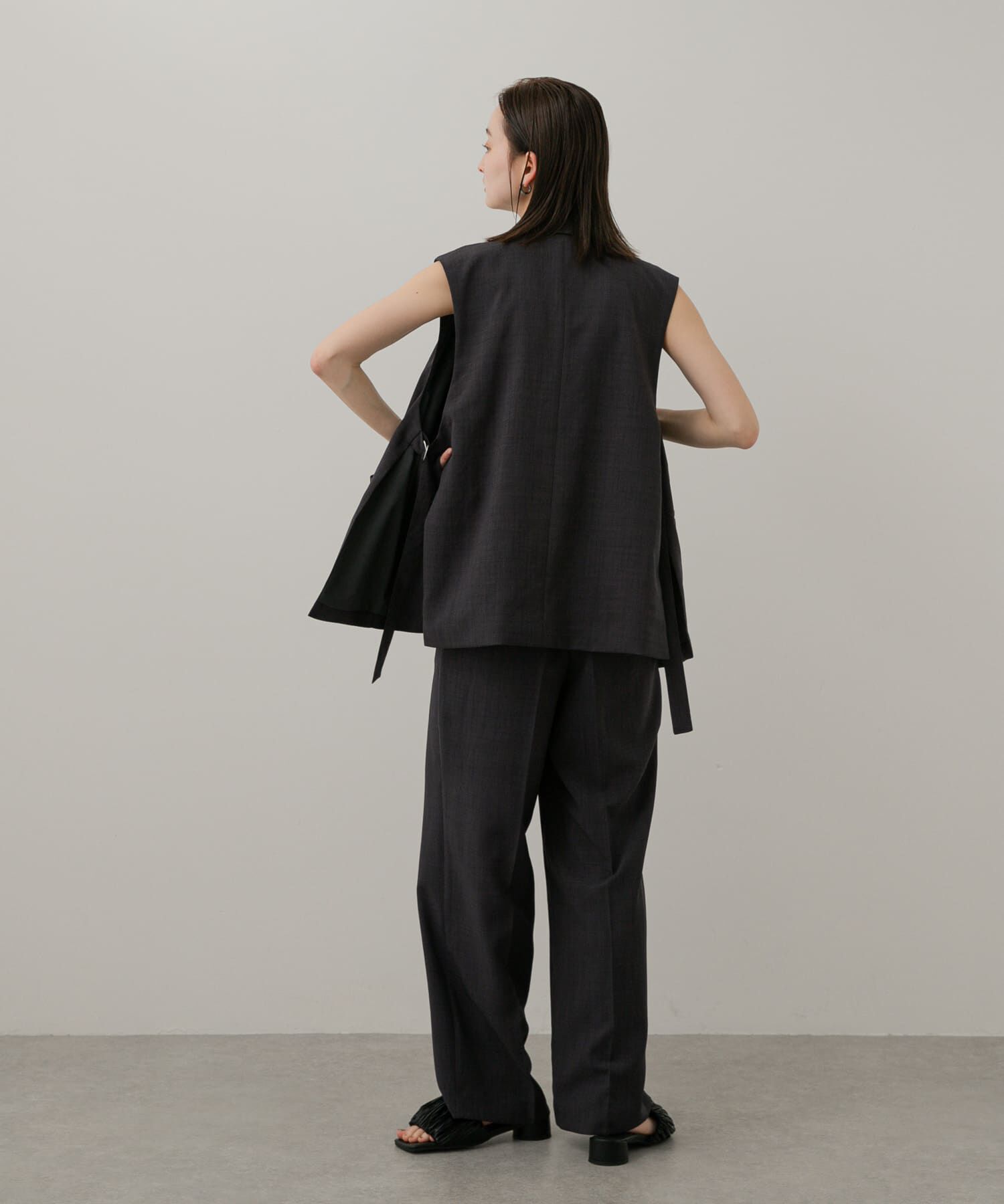 SENSE OF PLACE by URBAN RESEARCH「『UR TECH DRYLUXE』リネンライクワイドパンツ」|その他|