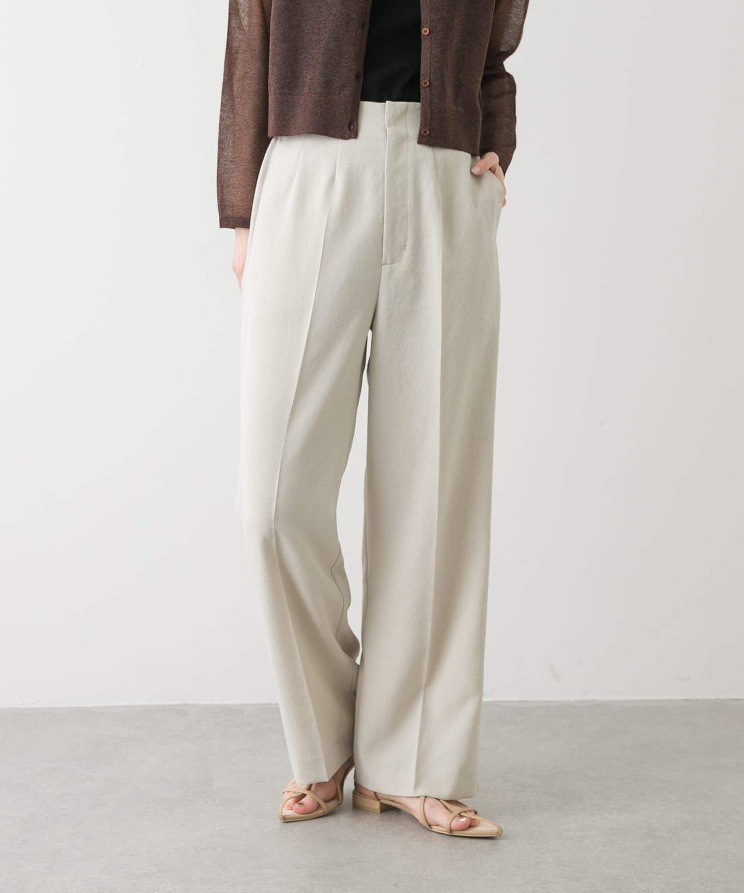 SENSE OF PLACE by URBAN RESEARCH「『UR TECH DRYLUXE』リネンライクワイドパンツ」|その他|