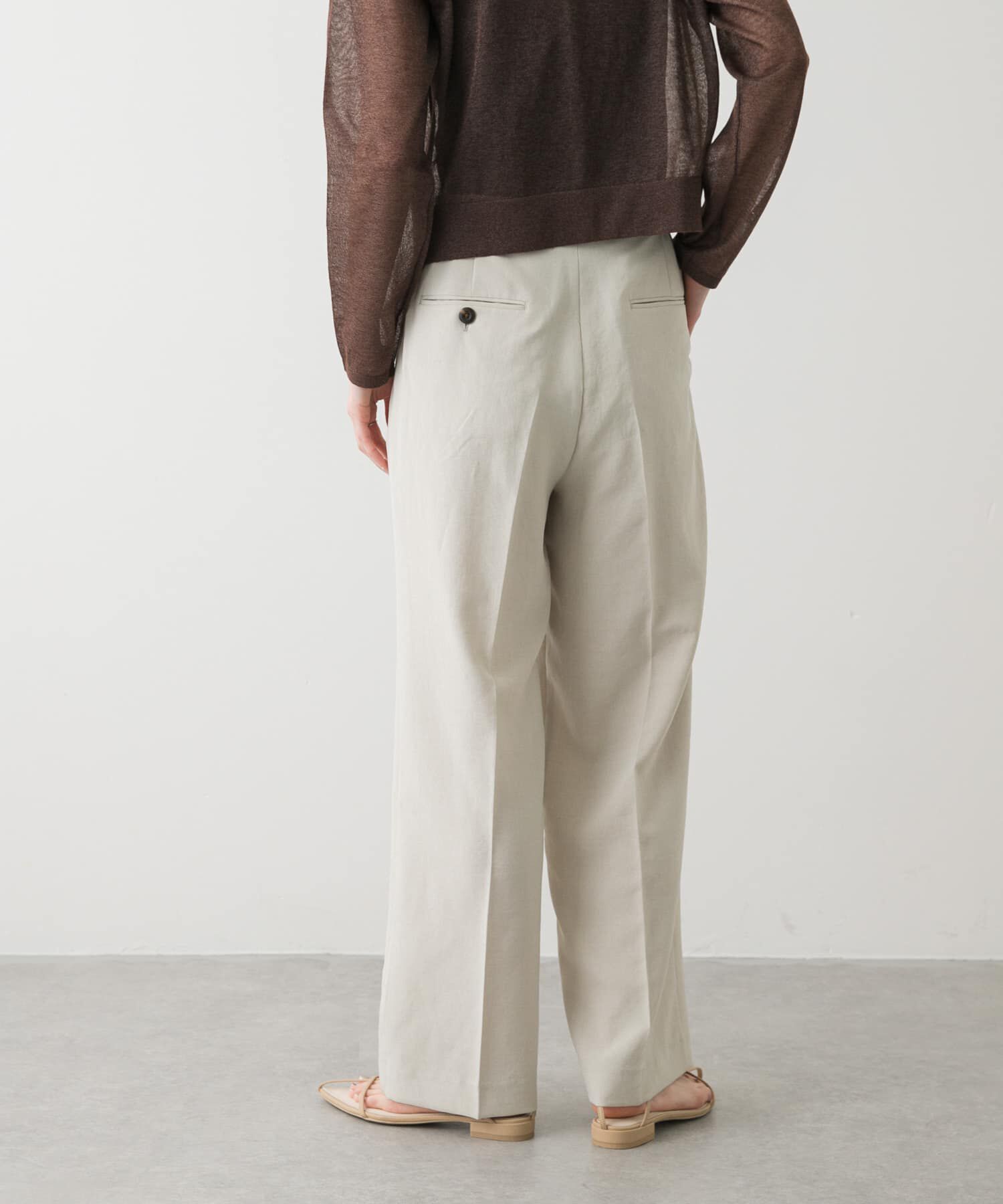 SENSE OF PLACE by URBAN RESEARCH「『UR TECH DRYLUXE』リネンライクワイドパンツ」|その他|