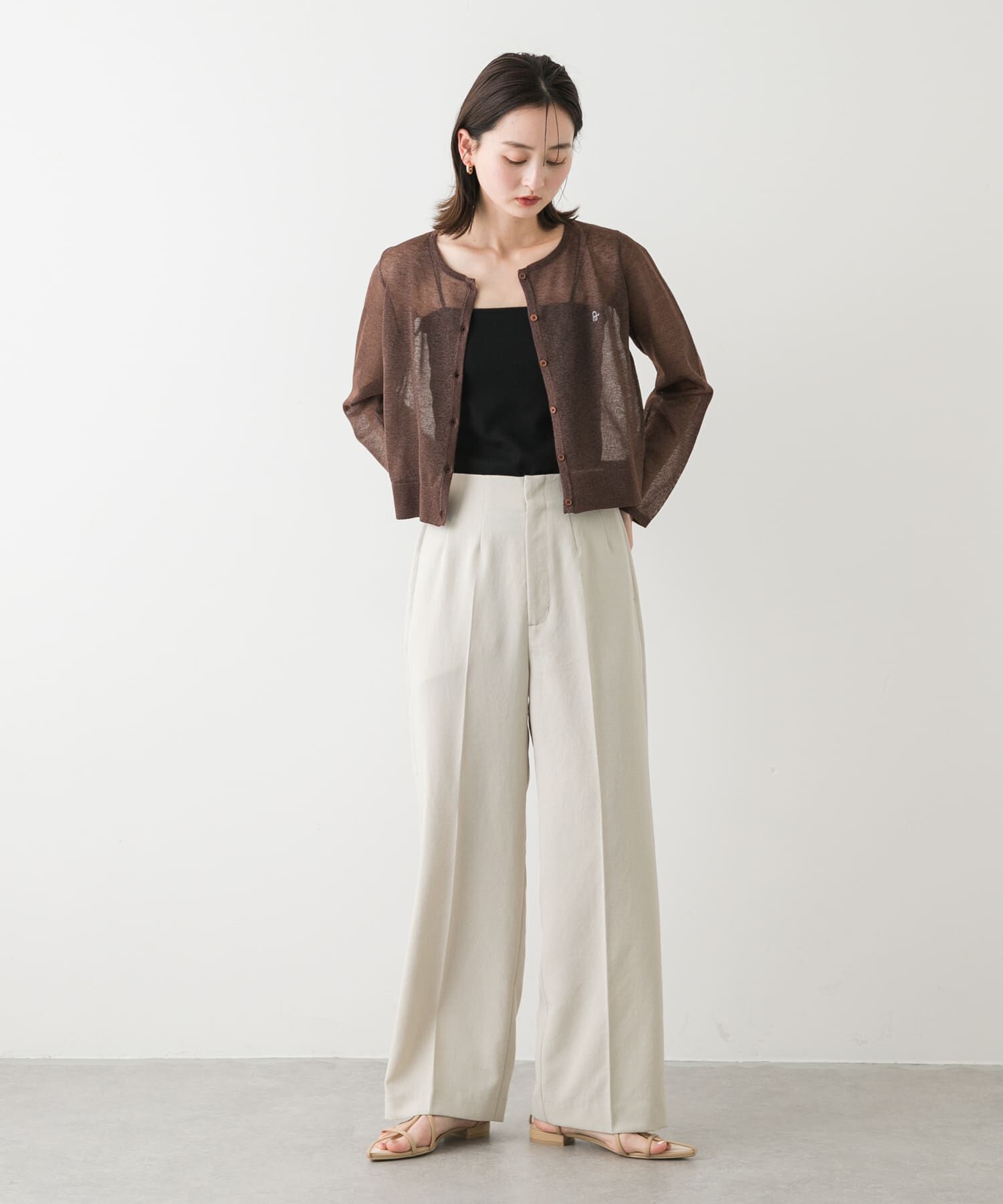 SENSE OF PLACE by URBAN RESEARCH「『UR TECH DRYLUXE』リネンライクワイドパンツ」|その他|