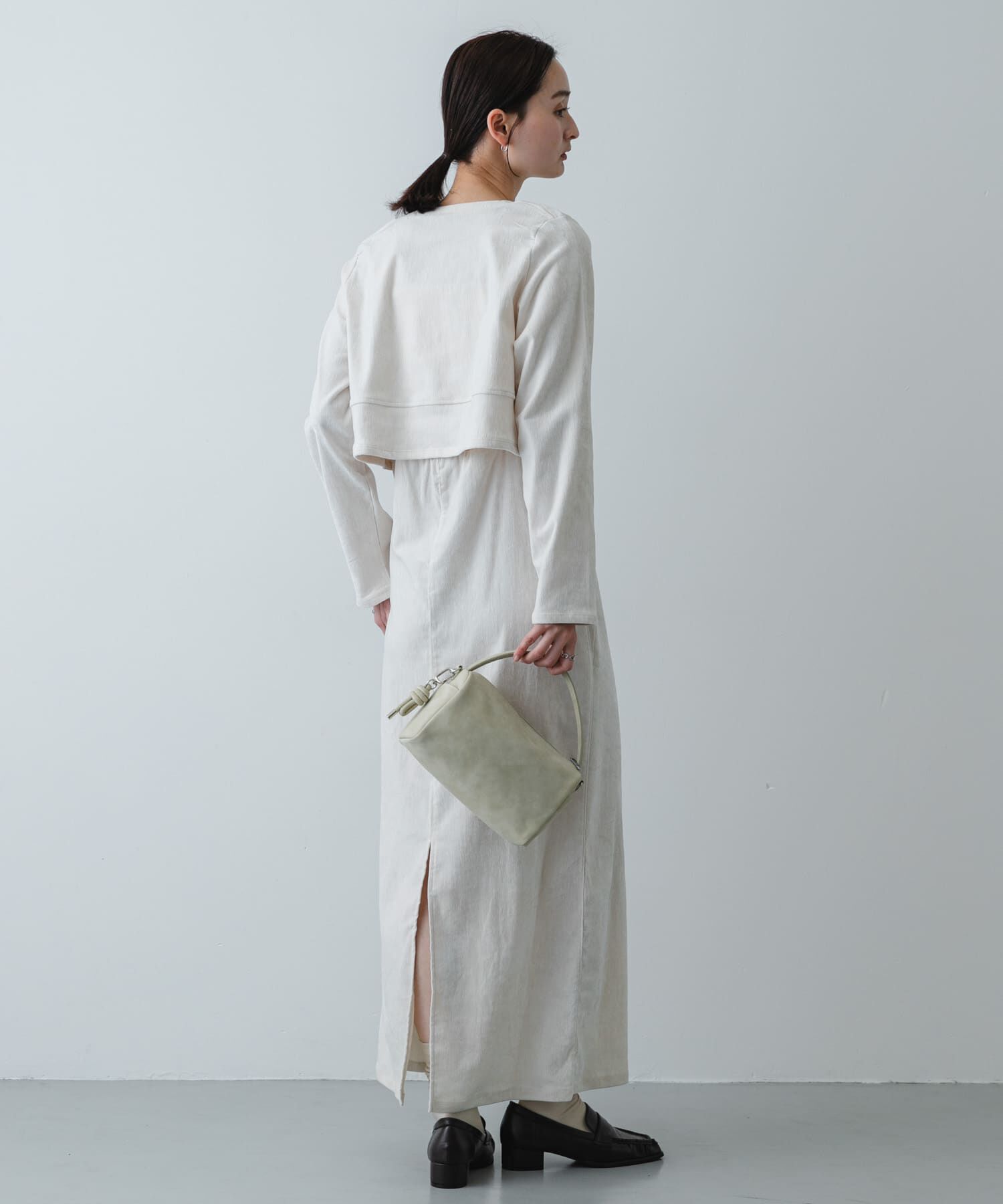 SENSE OF PLACE by URBAN RESEARCH「2Pベロアアンサンブルワンピース」|ワンピース|