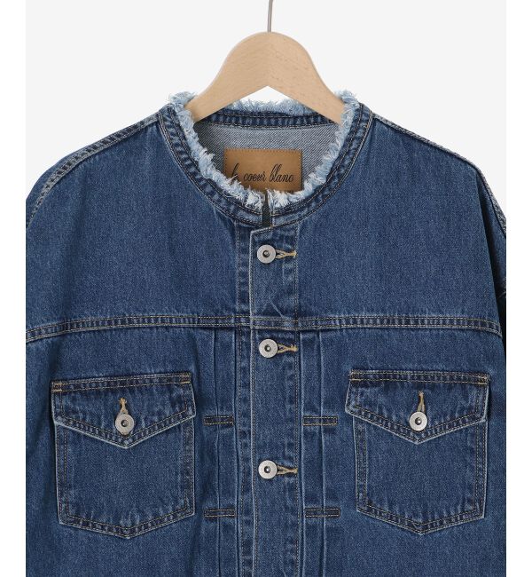  「ノーカラーデニムジャケット」|その他|