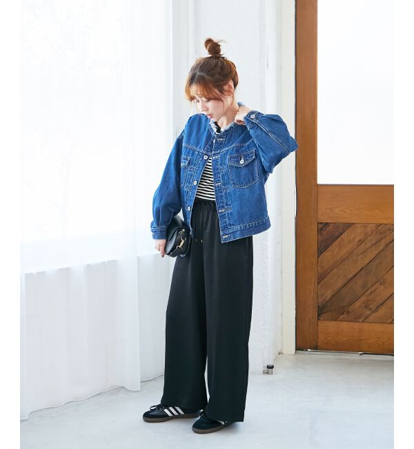  「ノーカラーデニムジャケット」|その他|