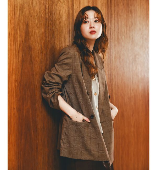  「グレンチェックダブルブレストジャケット」|その他|