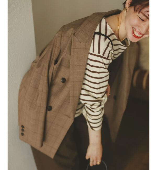  「グレンチェックダブルブレストジャケット」|その他|