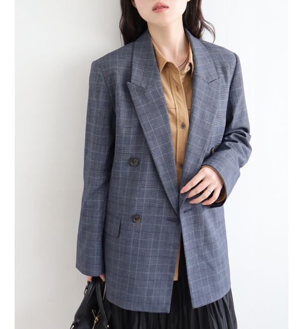  「グレンチェックダブルブレストジャケット」|その他|