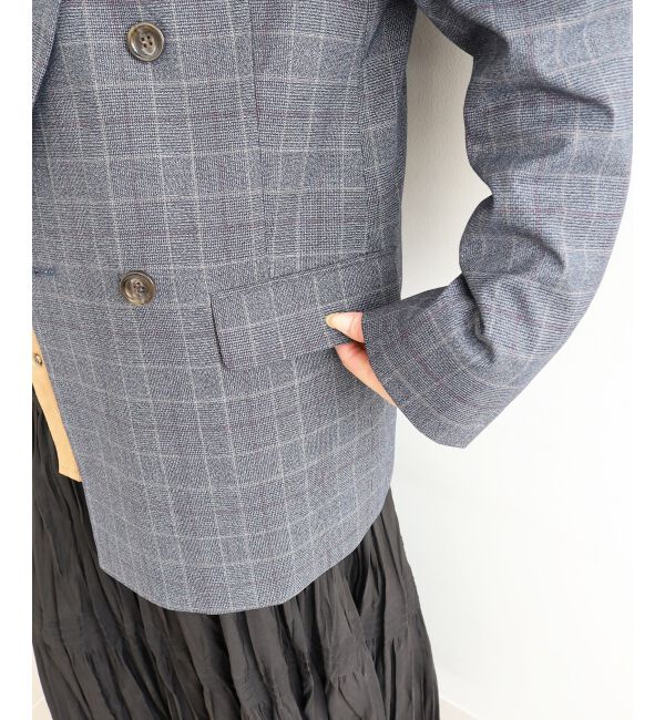  「グレンチェックダブルブレストジャケット」|その他|