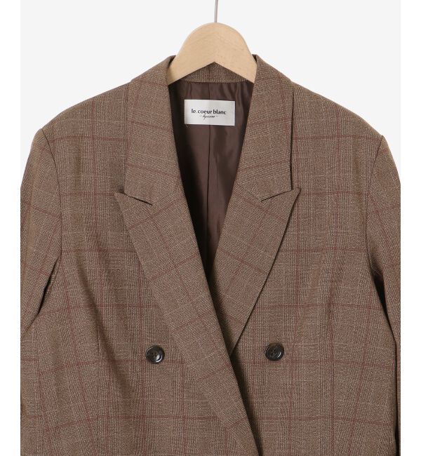  「グレンチェックダブルブレストジャケット」|その他|