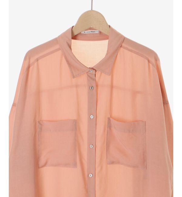  「シアー2WAYオーバーシャツ」|シャツ・ブラウス|