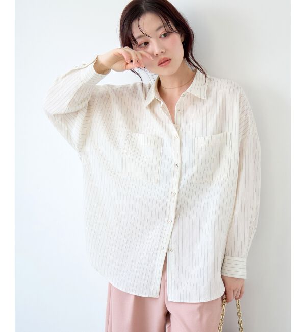  「シアー2WAYオーバーシャツ」|シャツ・ブラウス|