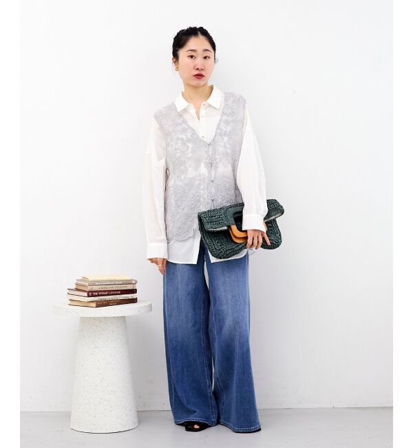  「シアー2WAYオーバーシャツ」|シャツ・ブラウス|